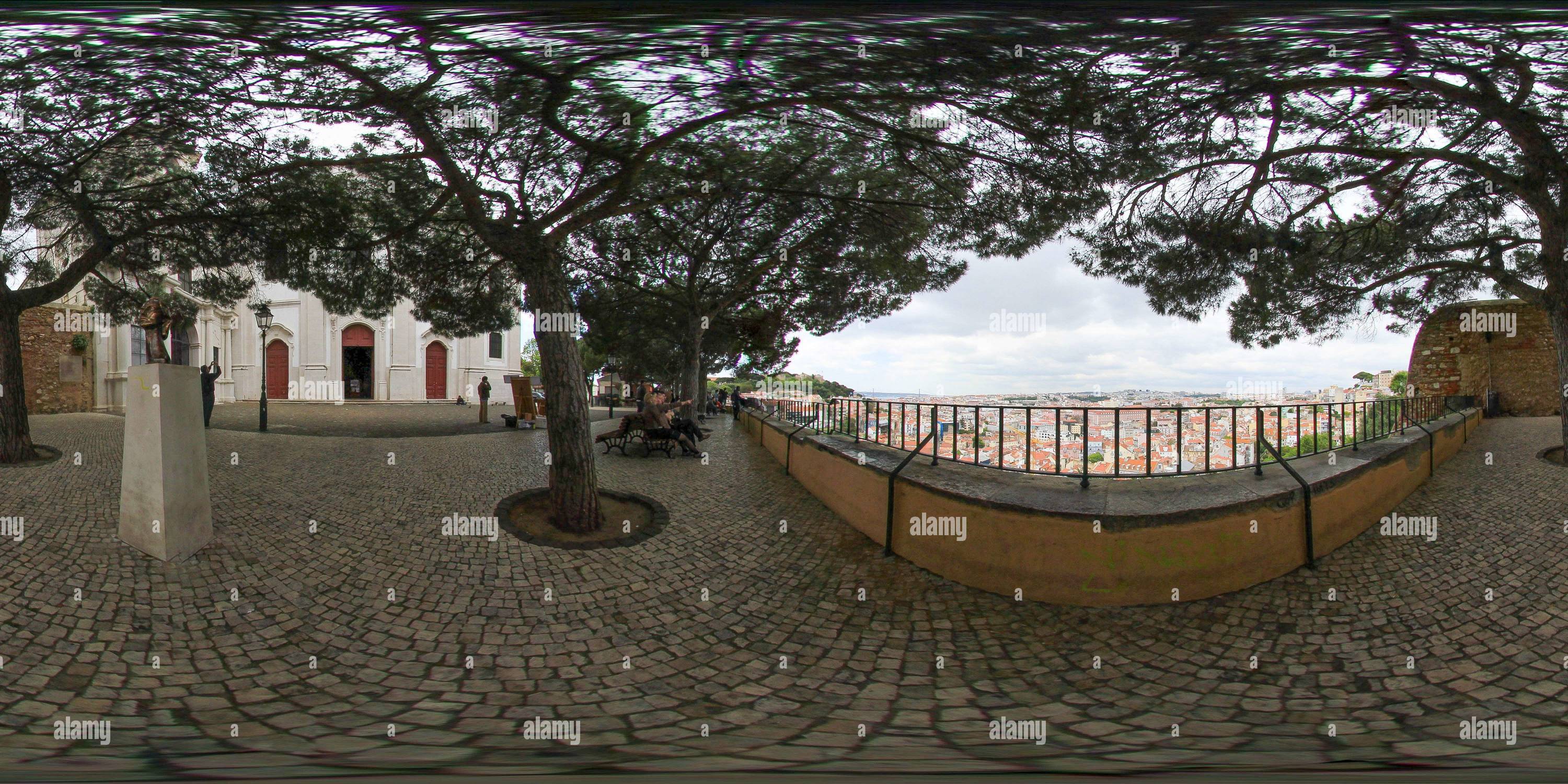 360 Grad Panorama Ansicht von Aussichtspunkt Gracia/Aussichtspunkt Sophia de Mello Breyner Andresen