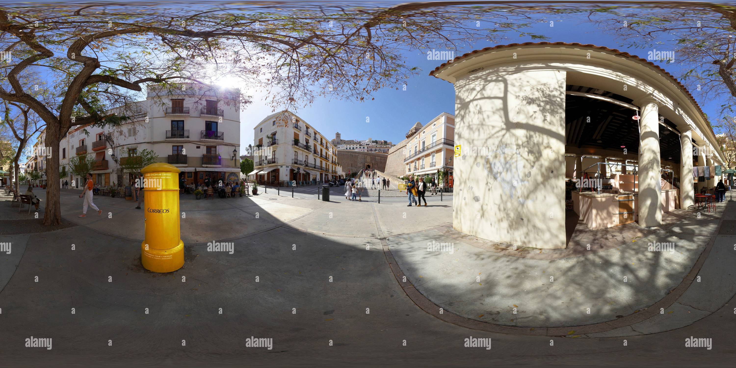 360 Grad Panorama Ansicht von Portal Der Tische, „Portal De Ses Taules“, Ibiza