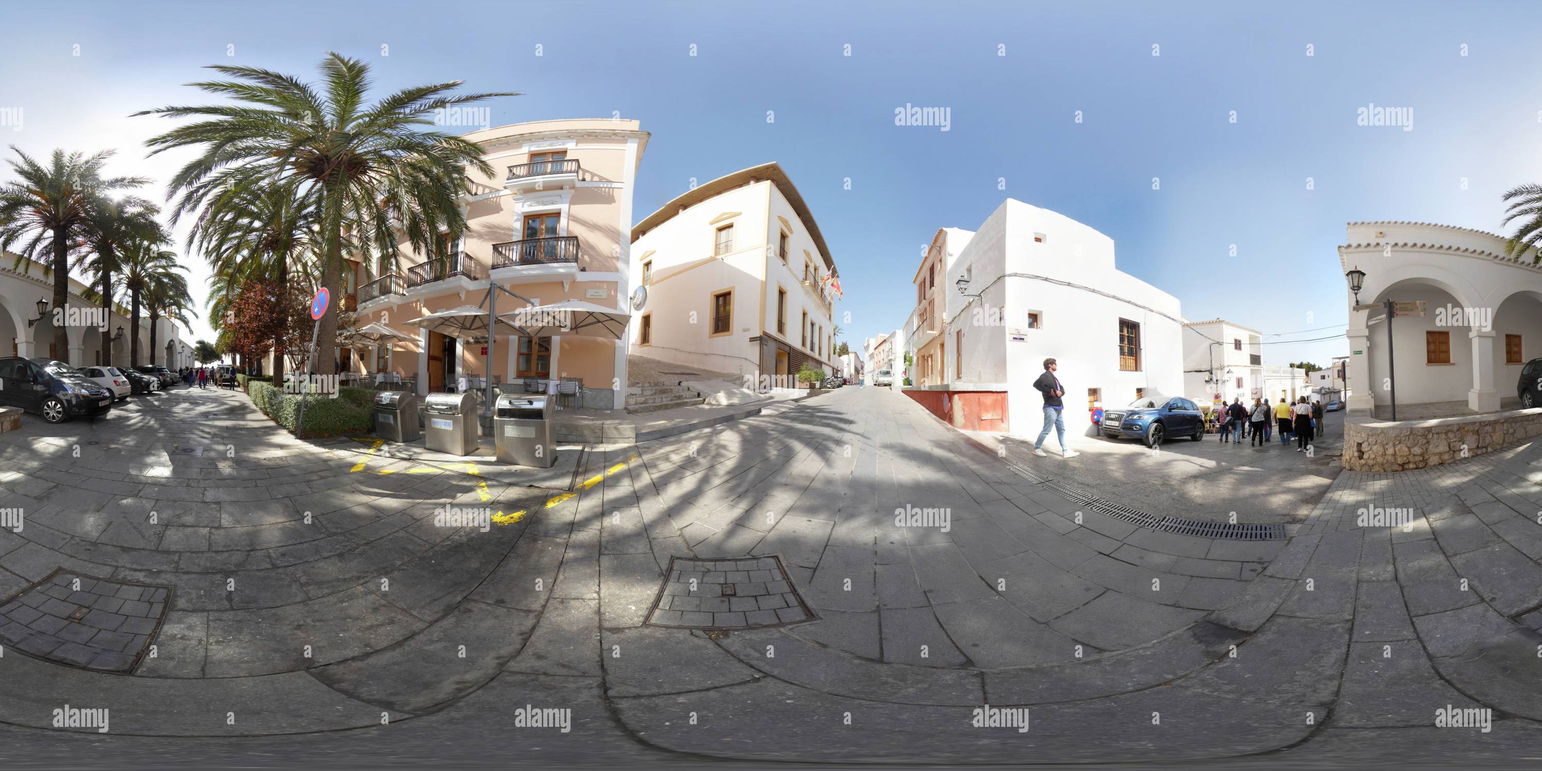 360 Grad Panorama Ansicht von Historisches Rathaus, Ibiza