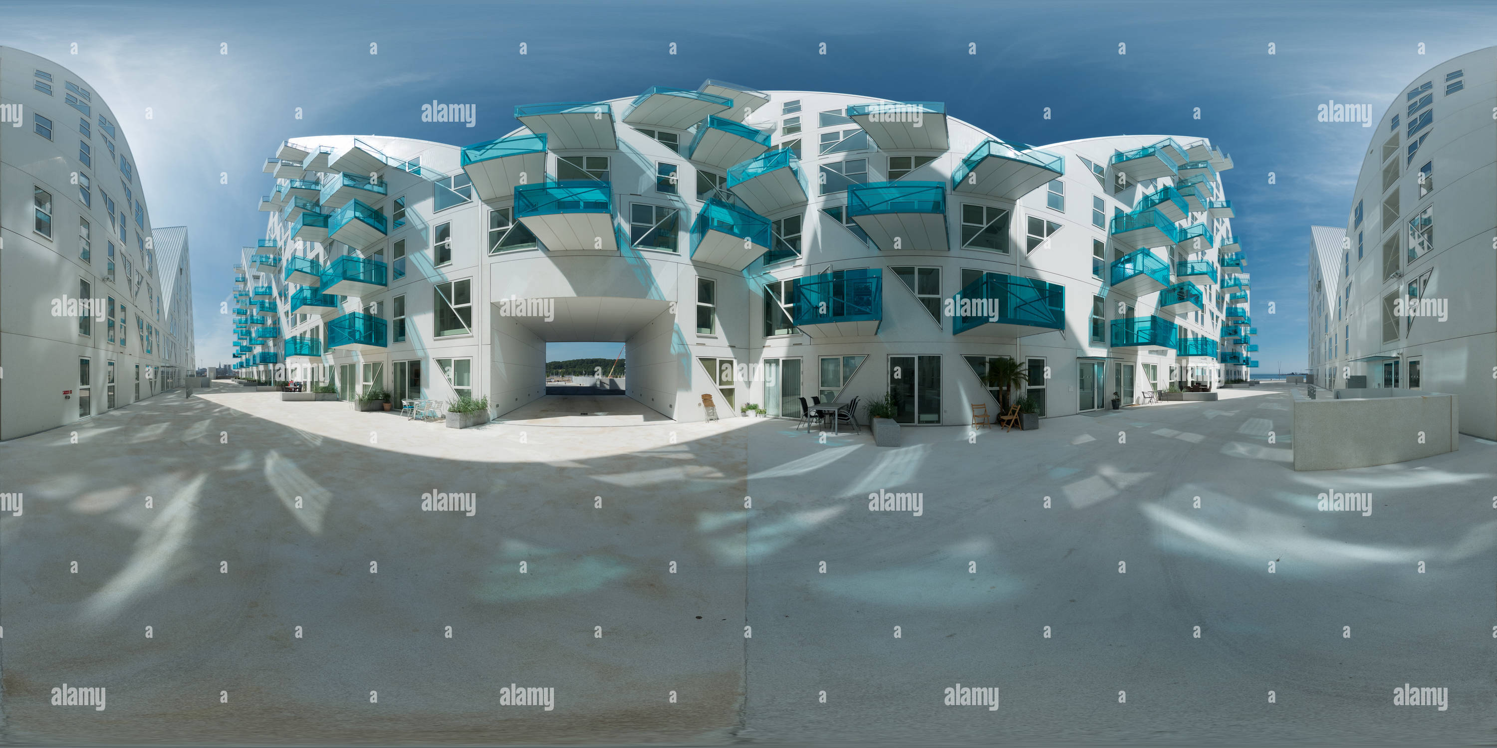 360 Grad Panorama Ansicht von Isbjerget Aarhus