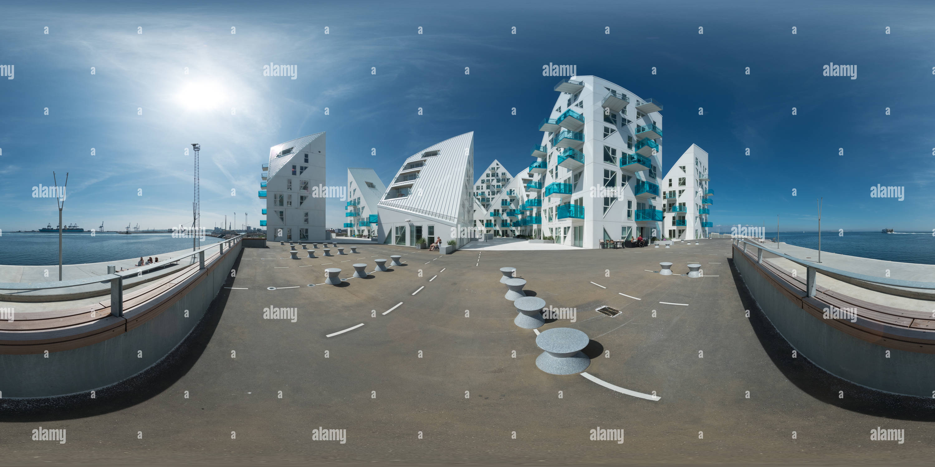 360 Grad Panorama Ansicht von Isbjerget Aarhus