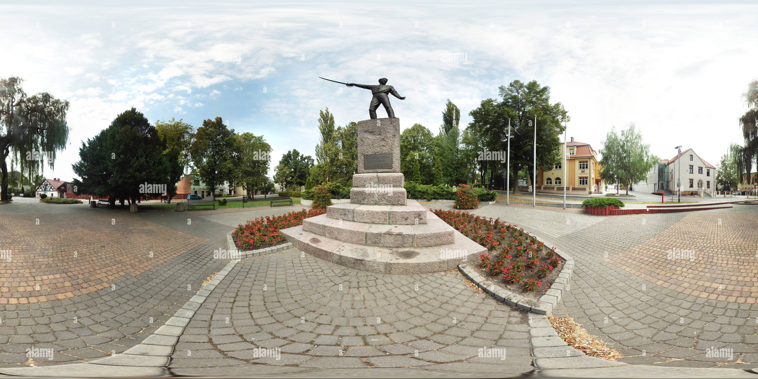 360 Grad Panorama Ansicht von Tychy - Das Denkmal Der Schlesischen Aufständischen