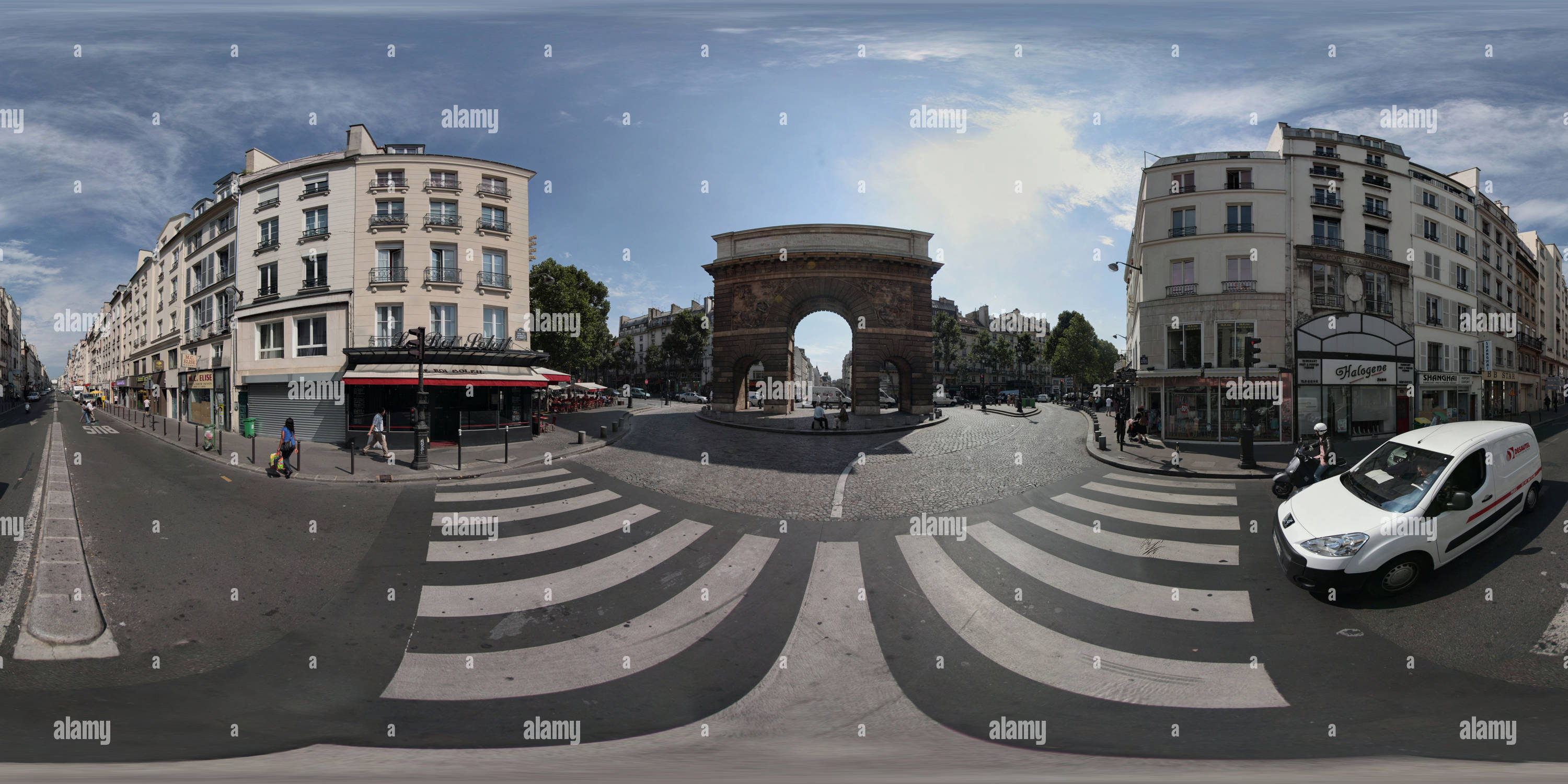 360 Grad Panorama Ansicht von St. Martin Porte - Paris