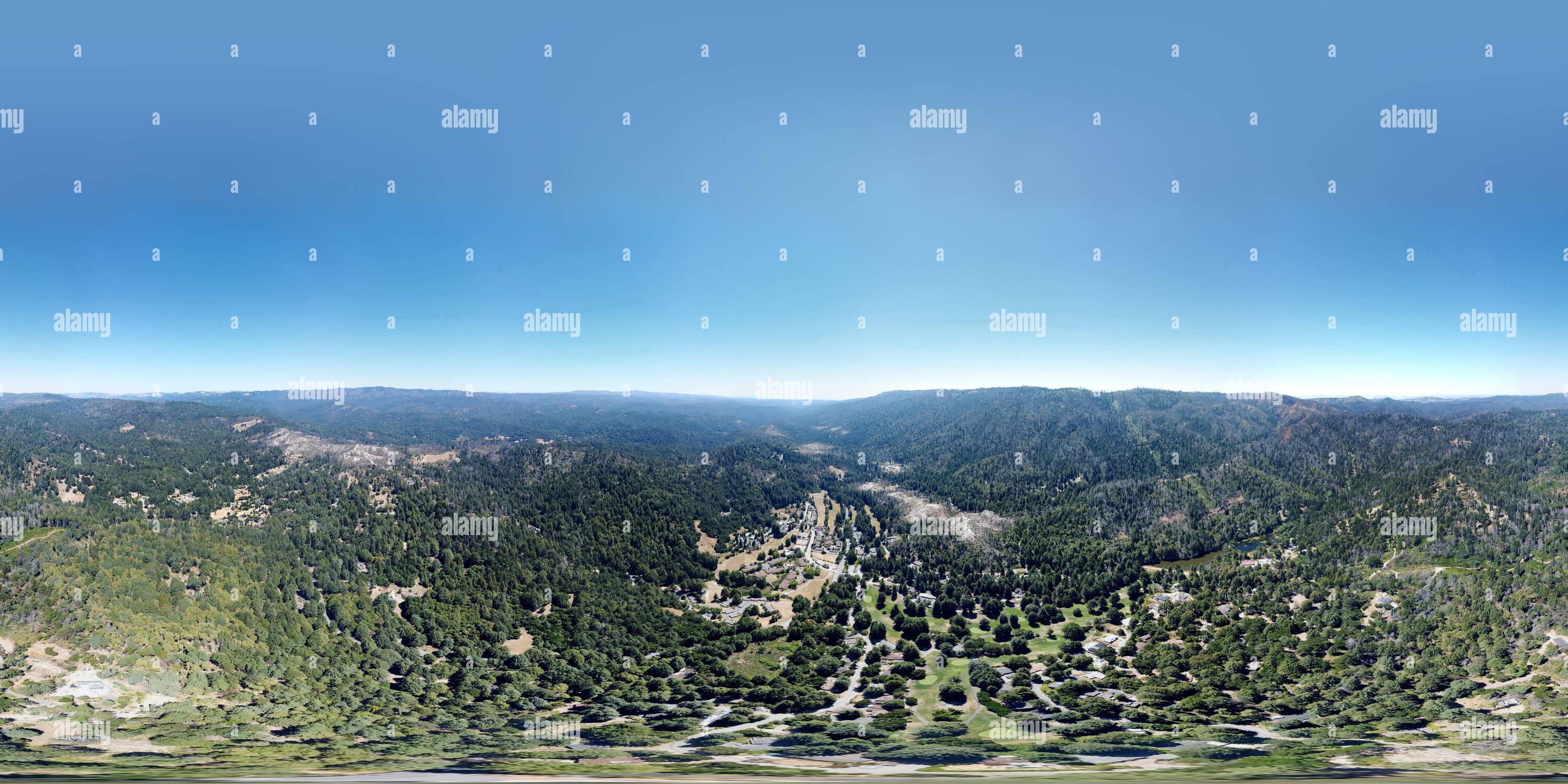 360 Grad Panorama Ansicht von Santa Cruz Mountains