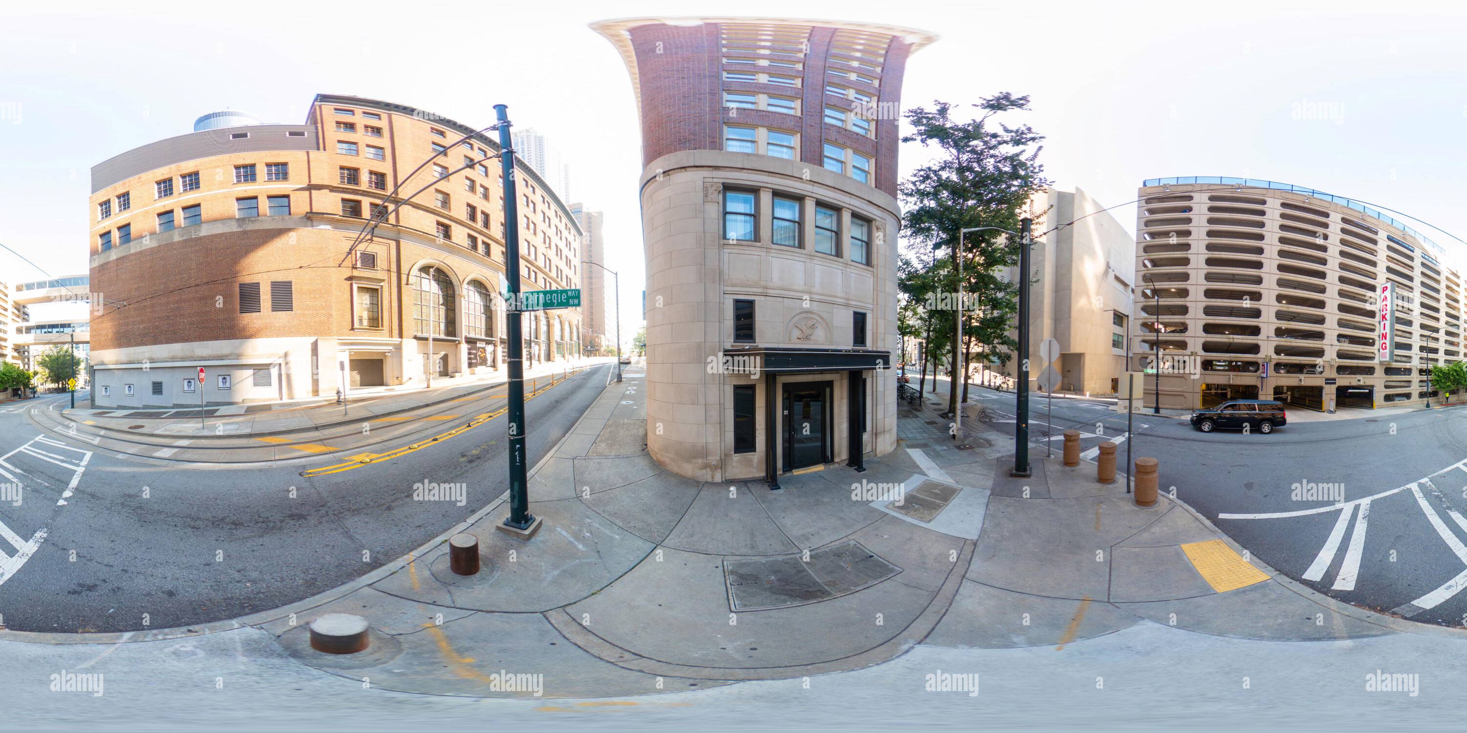 360 Grad Panorama Ansicht von Atlanta, GA, USA - 8. September 2023: 360 Foto Courtyard by Marriott Atlanta Downtown