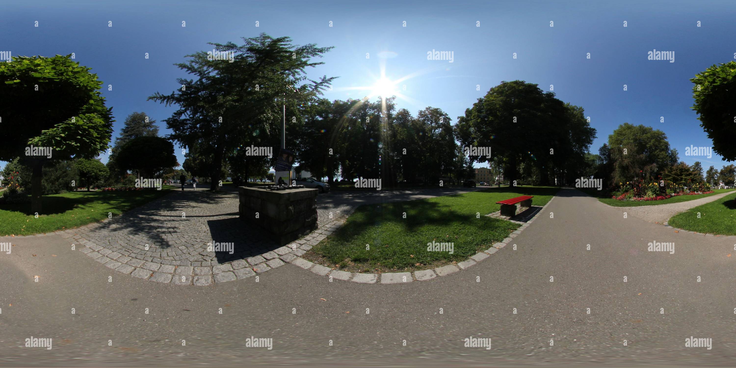 360 Grad Panorama Ansicht von Stadt ​​Park Stadtgarten