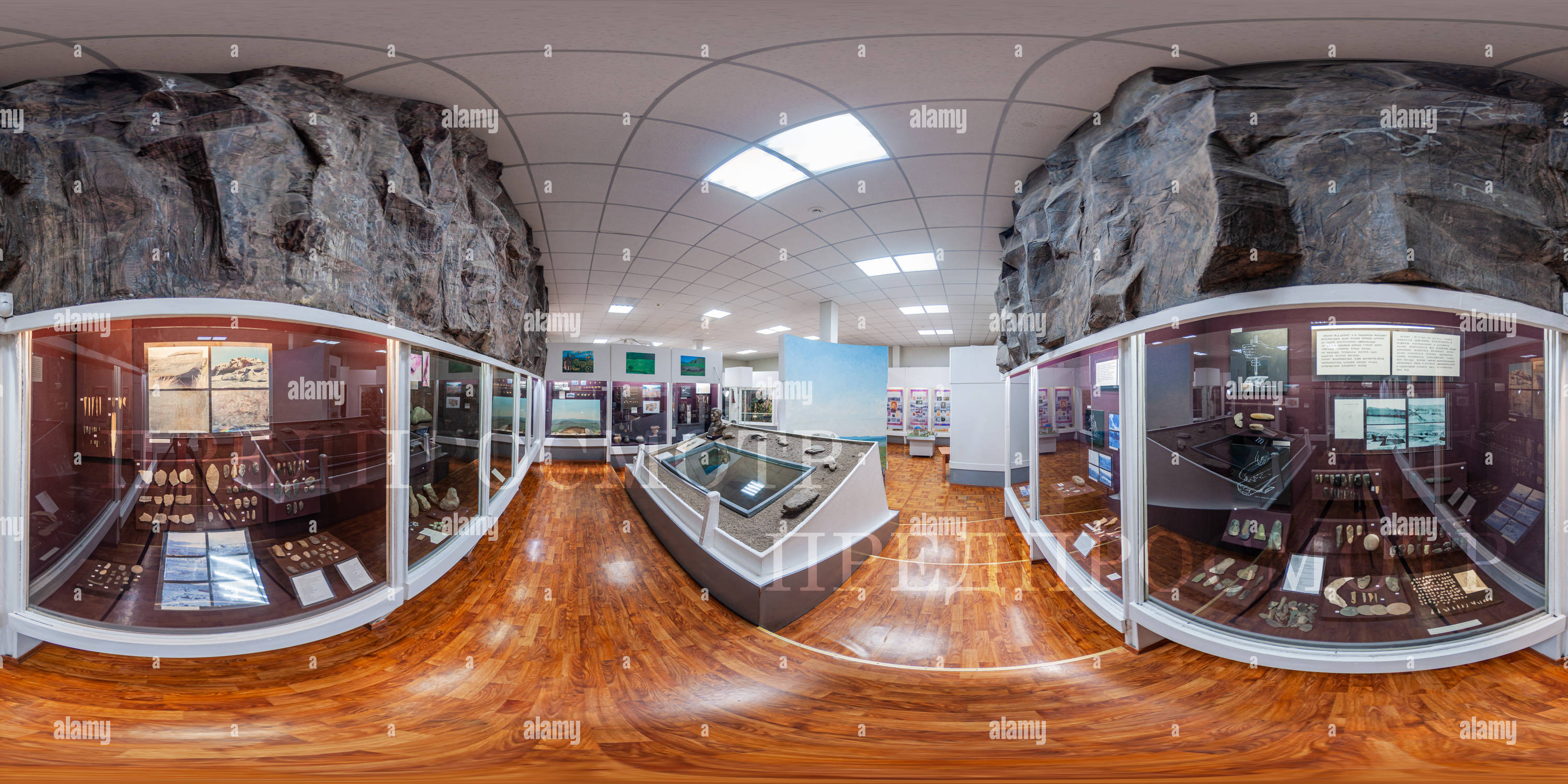 360 Grad Panorama Ansicht von Ethnographische Museumsausstellung 2