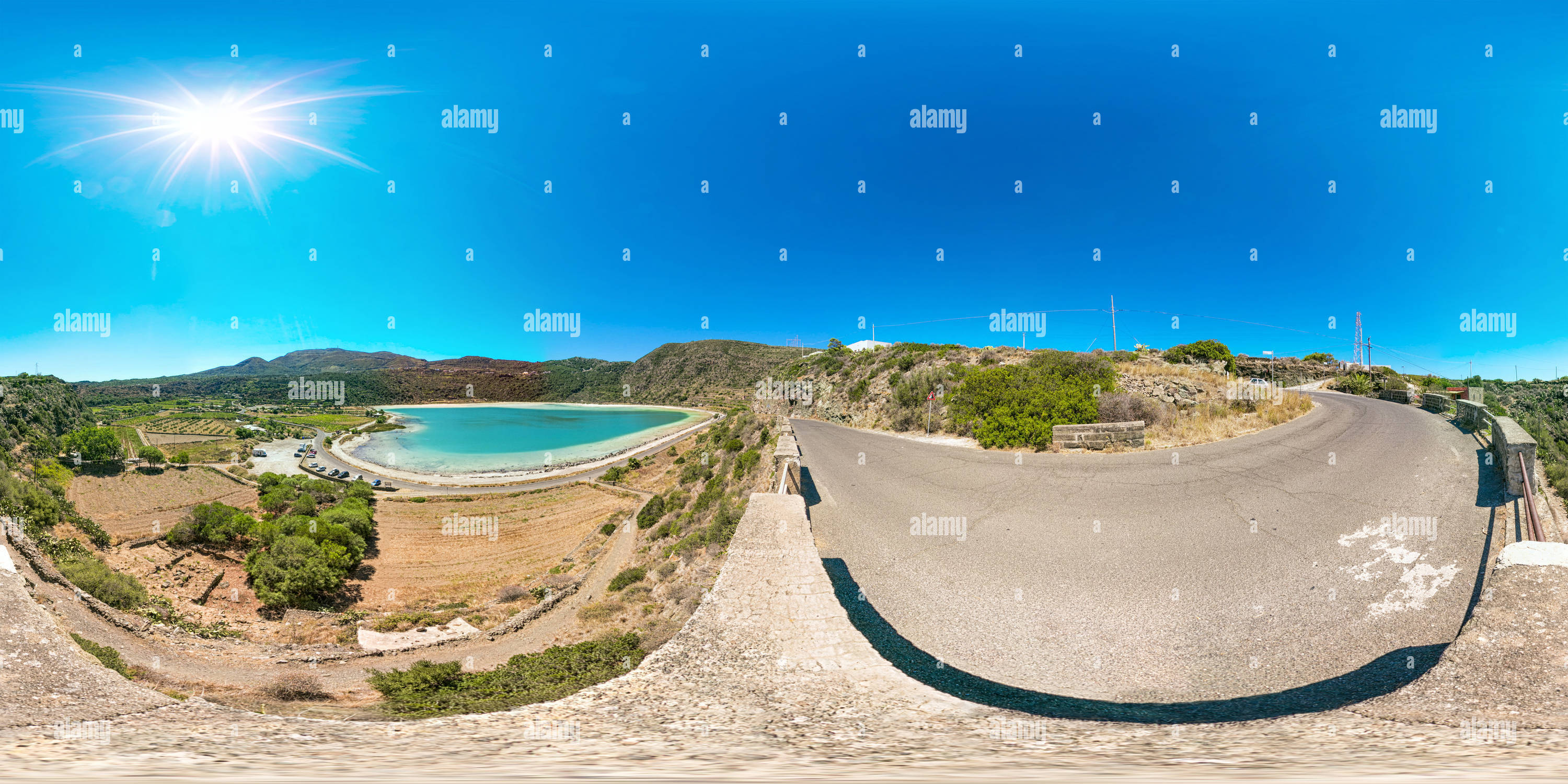 360 Grad Panorama Ansicht von Lago Specchio di Venere