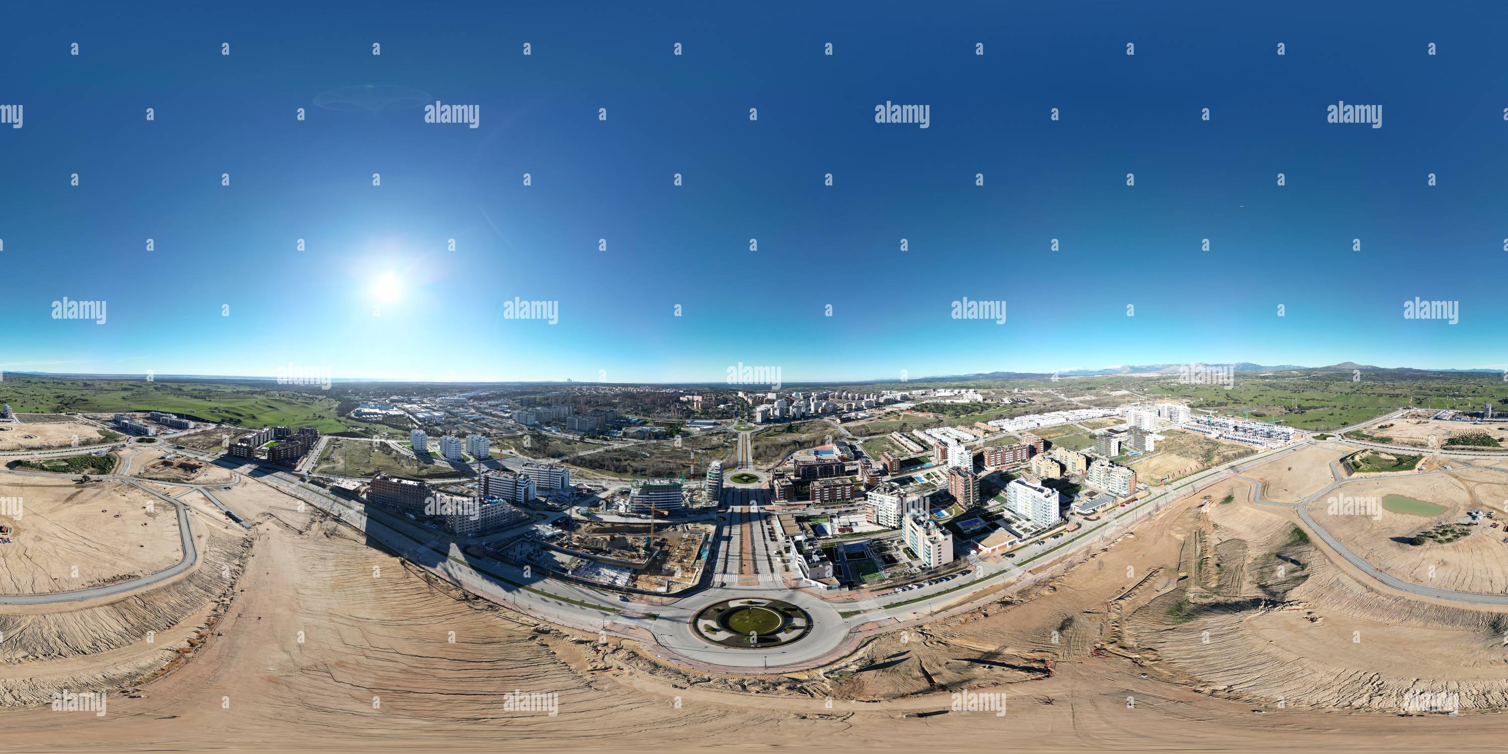 360 Grad Panorama Ansicht von 360 Panoramablick auf die Baustelle