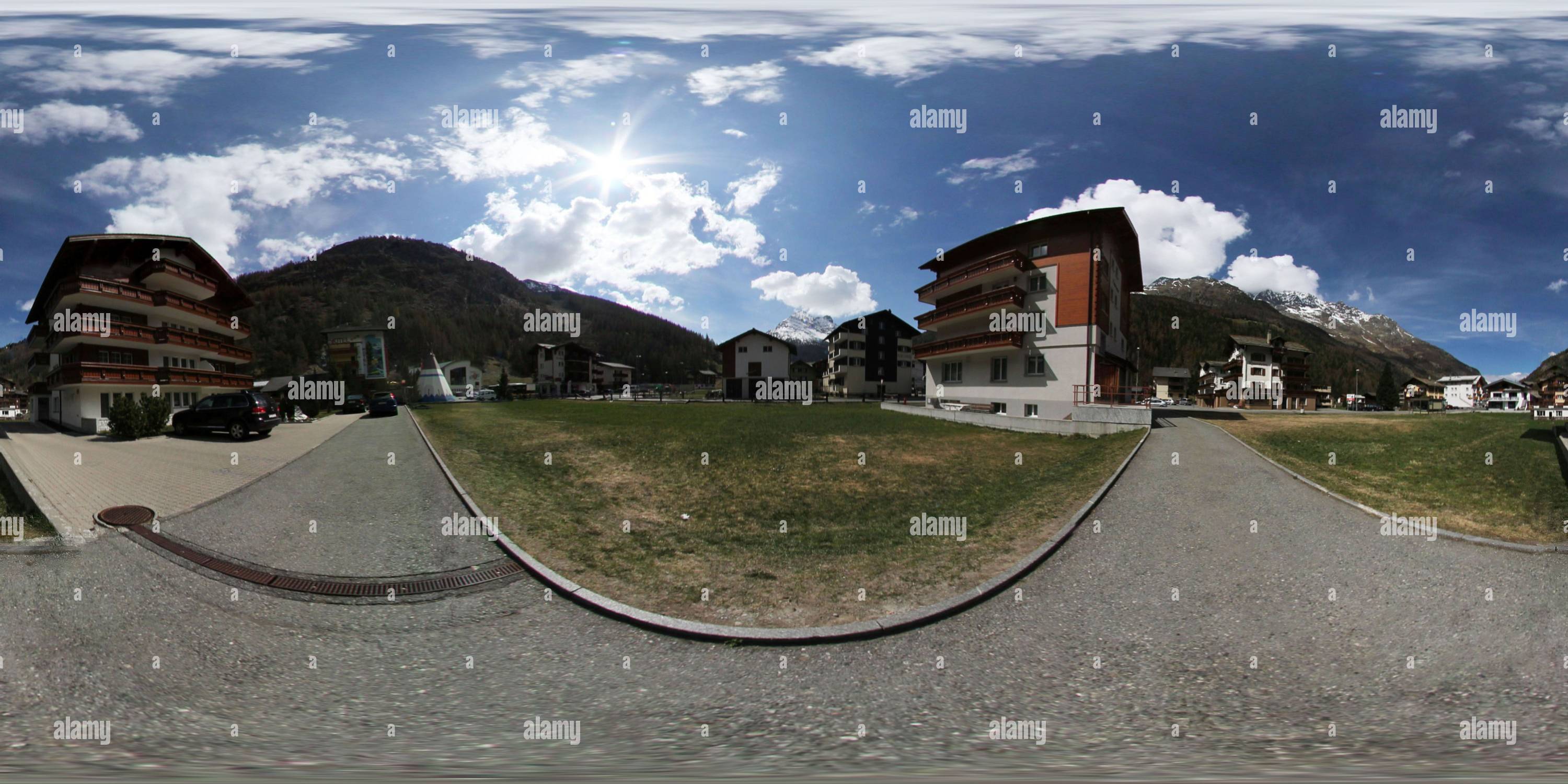 360 Grad Panorama Ansicht von Saas Grund Hohsaas 1