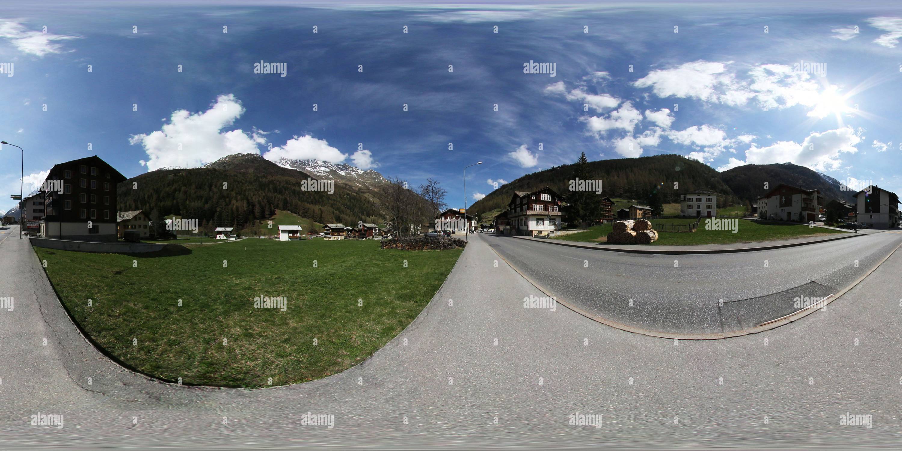 360 Grad Panorama Ansicht von Saas Grund - Tamatten