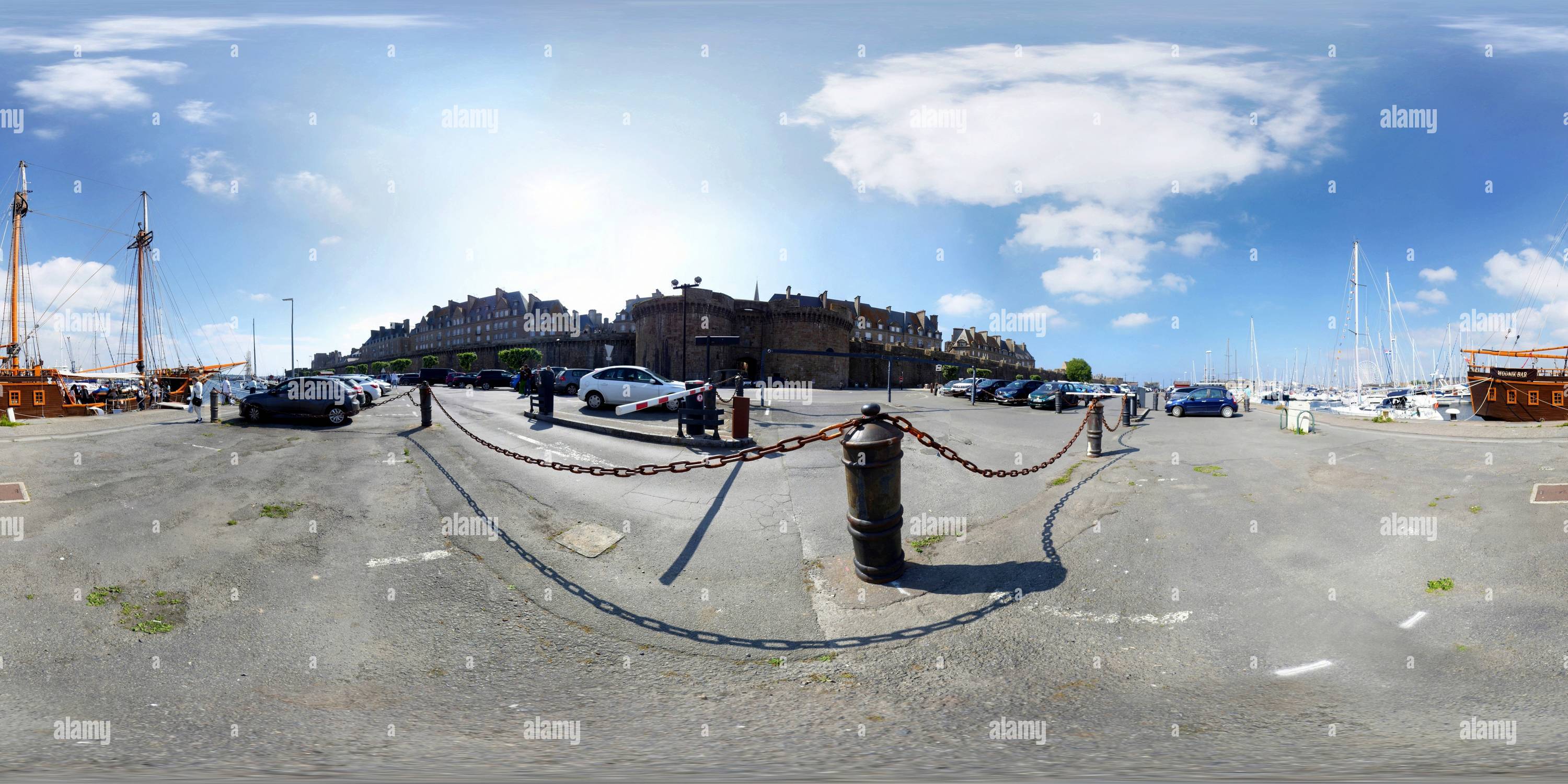 360 Grad Panorama Ansicht von Großes Tor von Saint Malo