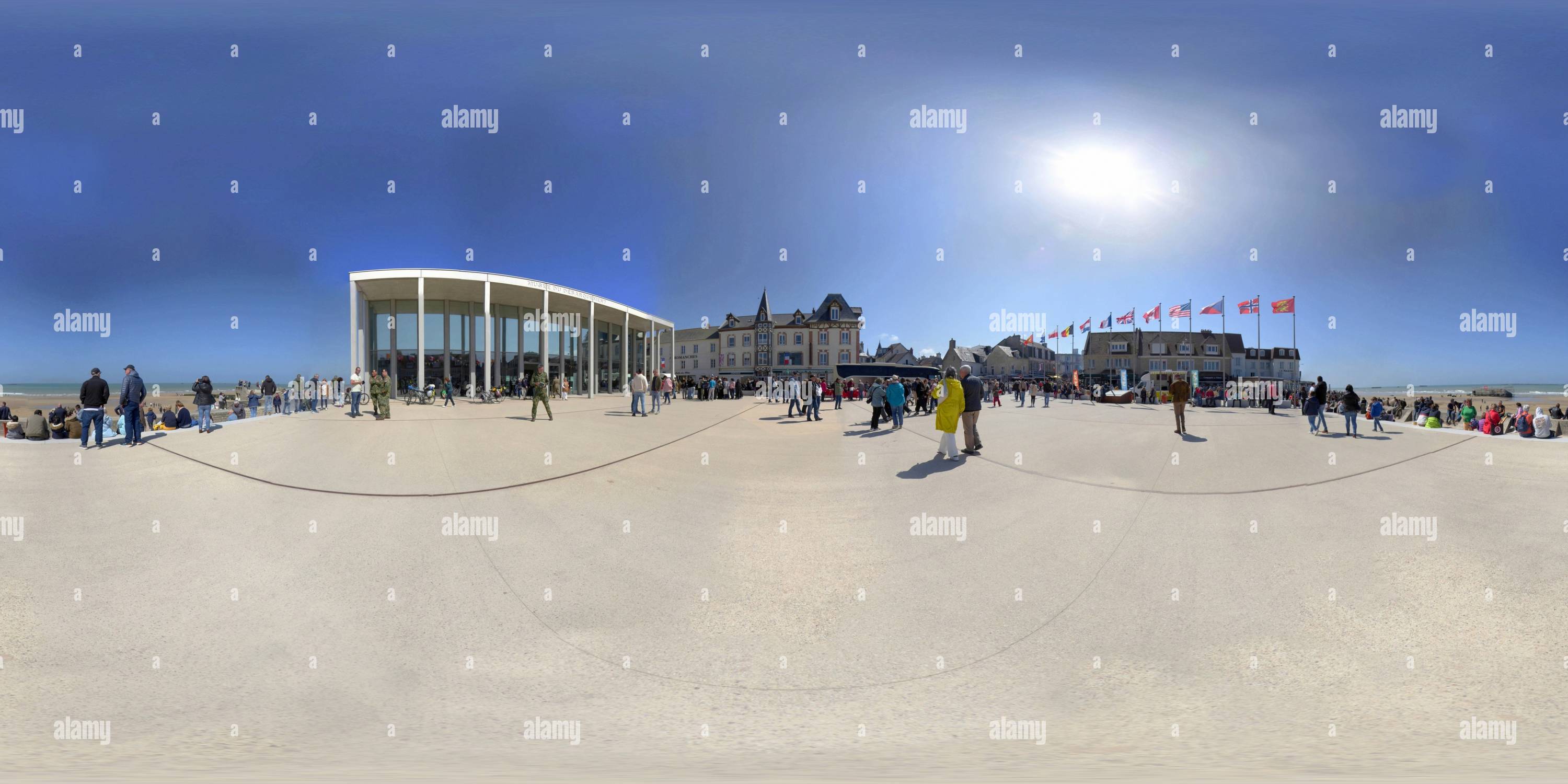 360 Grad Panorama Ansicht von Arromanches Normadia