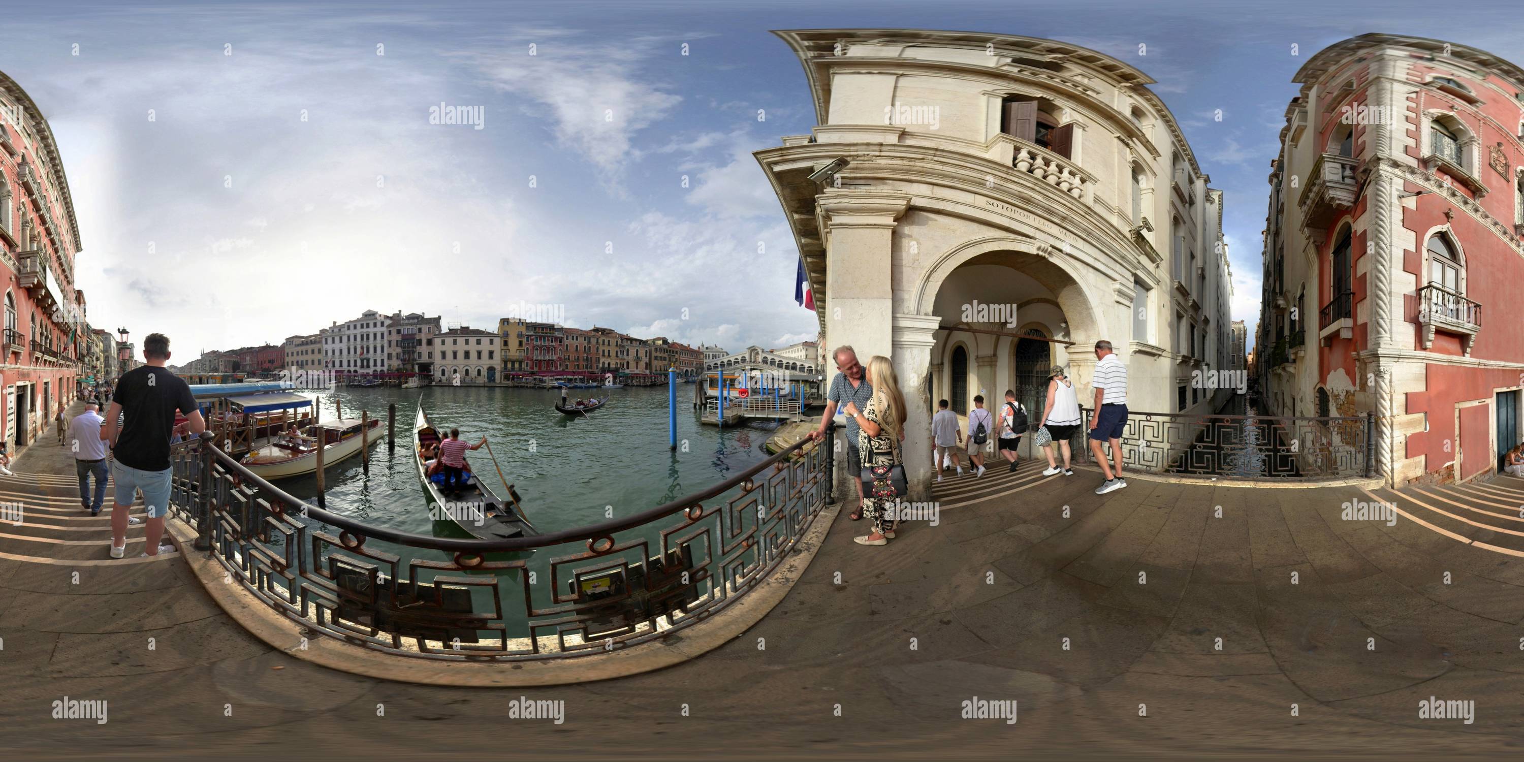 360 Grad Panorama Ansicht von Ponte Rialto, Venedig 2024 2