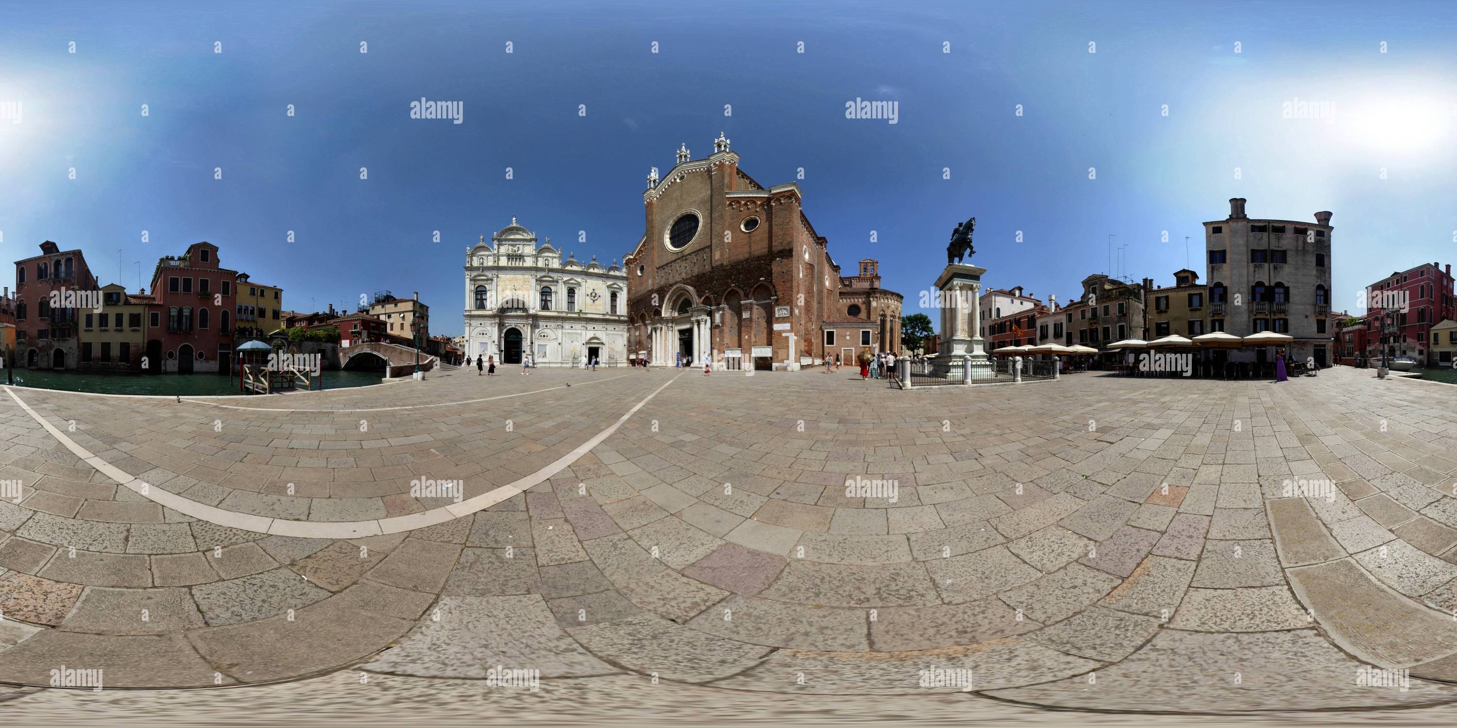 360 Grad Panorama Ansicht von Kirche Sant Giovanni und San Paolo Venedig 2024