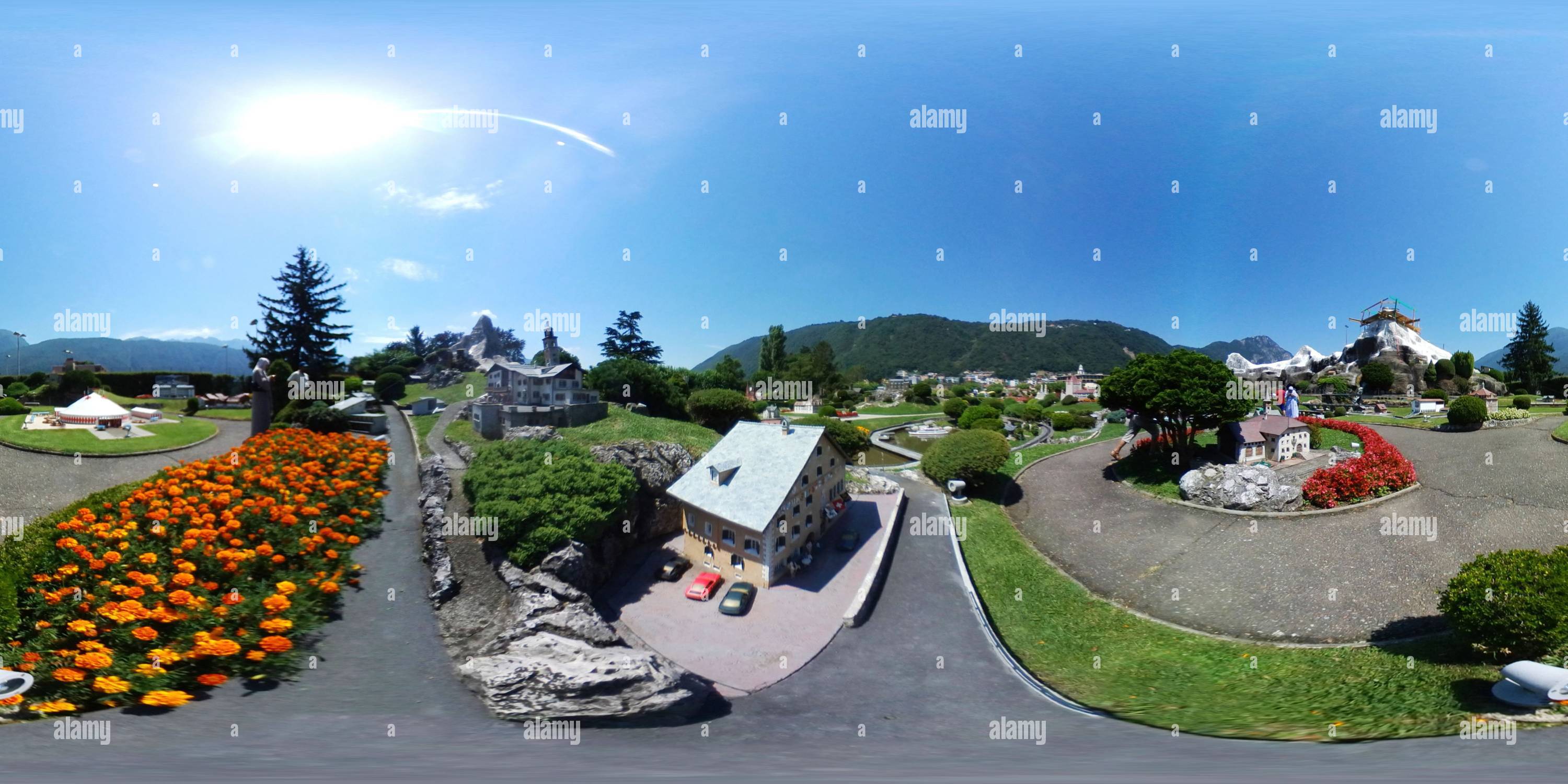 360 Grad Panorama Ansicht von Hotel Crusch Alva - Zuoz