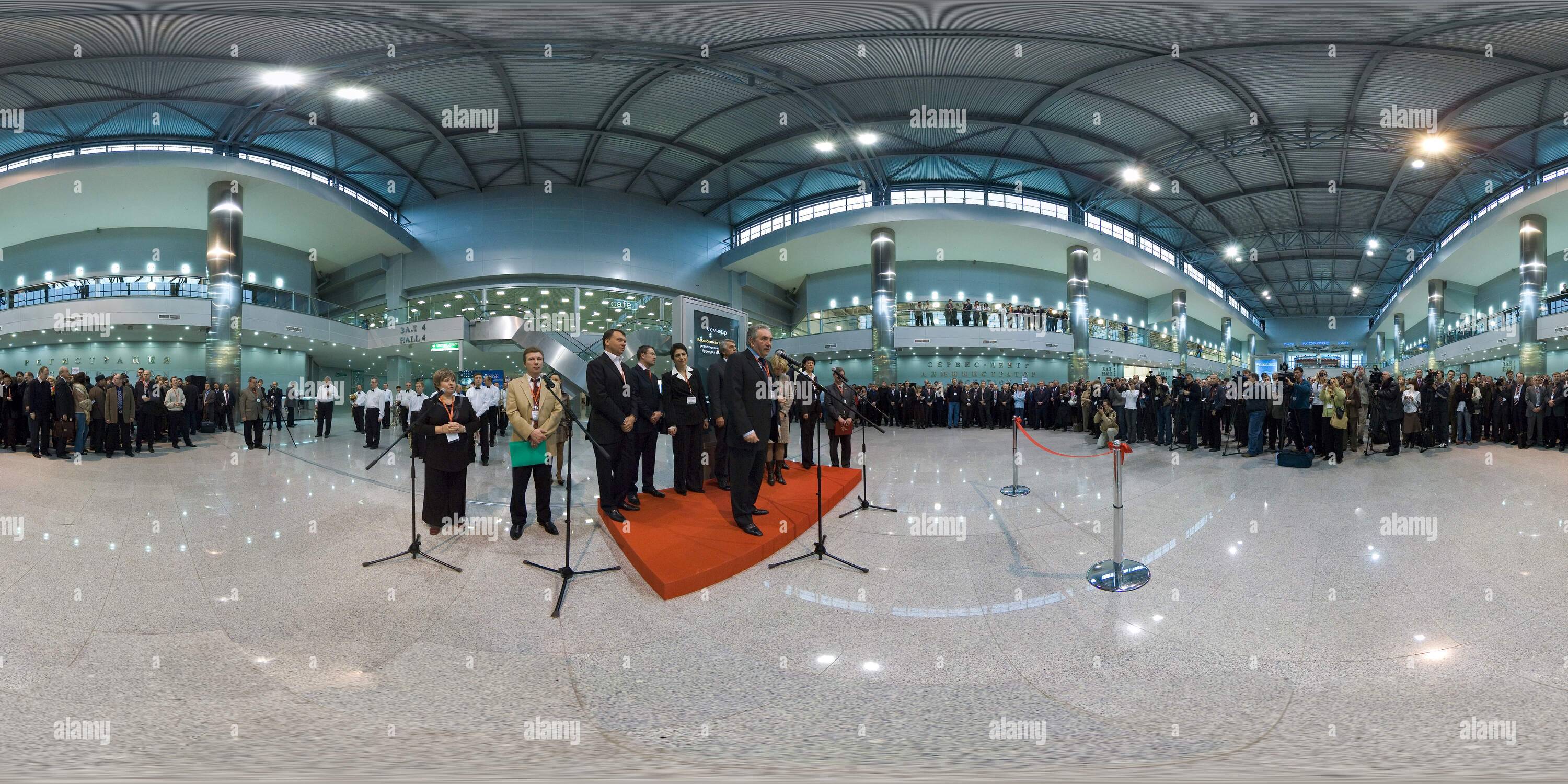 360 Grad Panorama Ansicht von Das Messegelände Crocus Expo