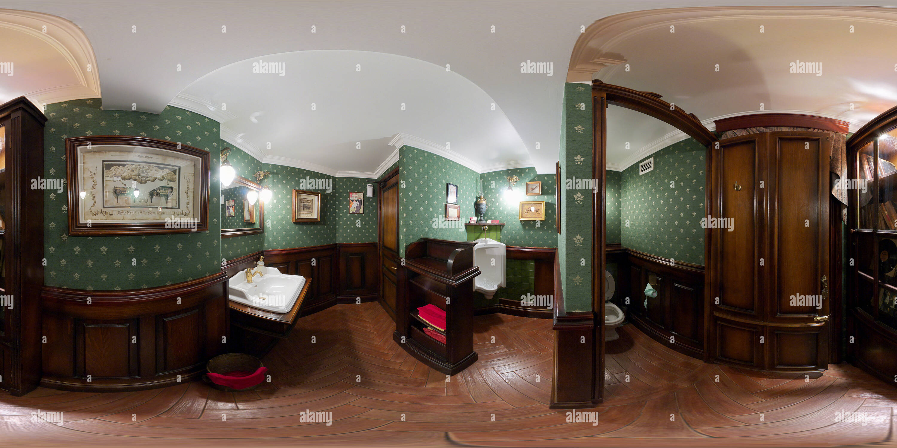 360 Grad Panorama Ansicht von Restaurant 'Nostalgie'