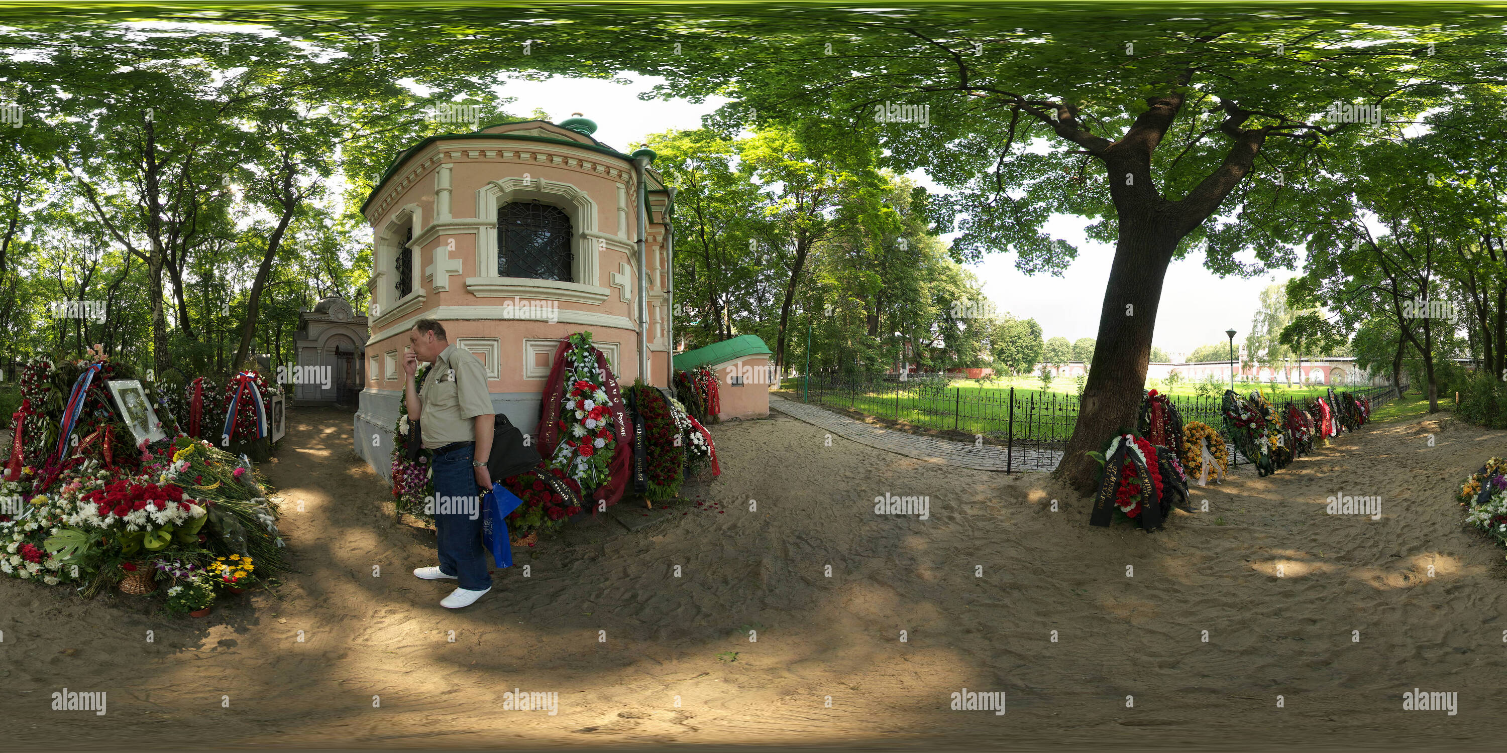 360 Grad Panorama Ansicht von Das Grab von Alexander Slozhenitsyn