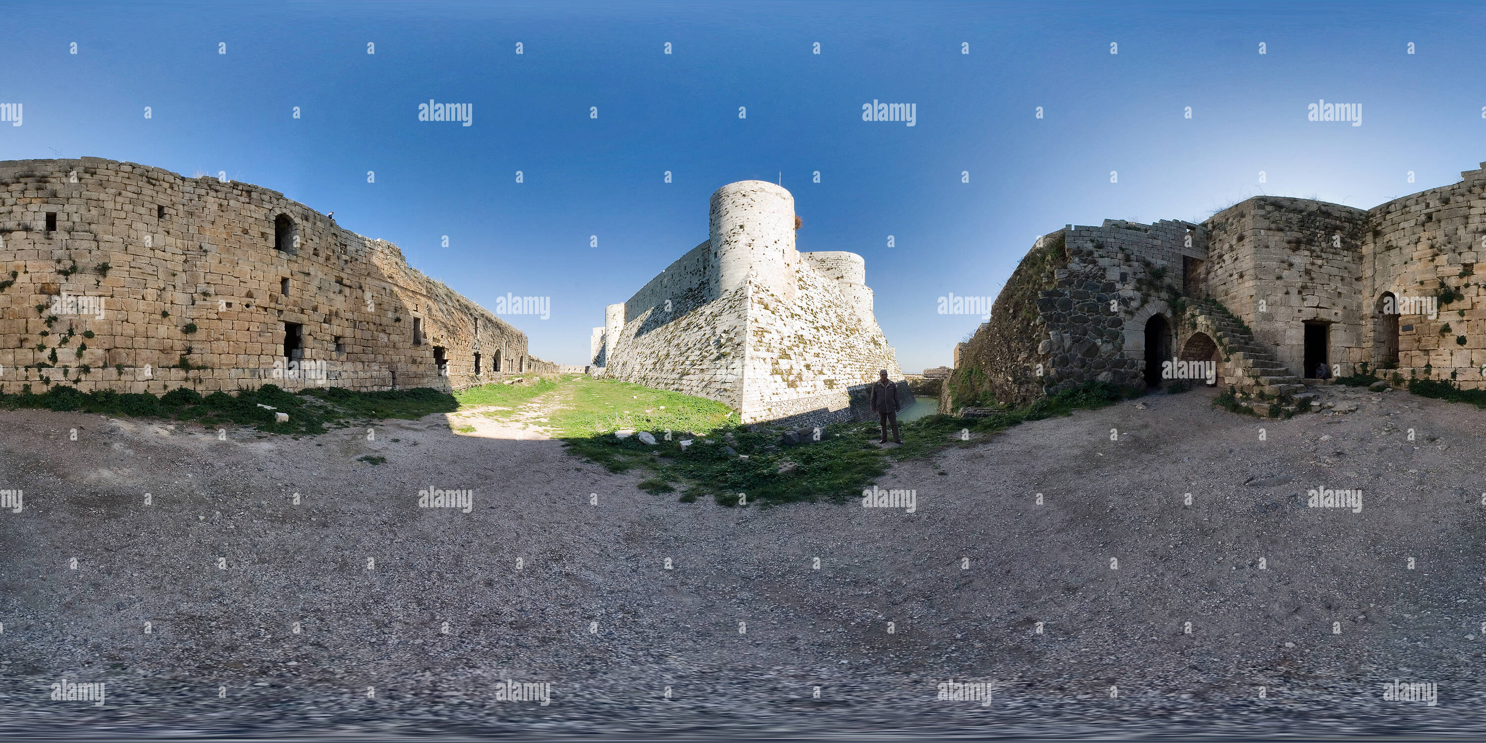 360 Grad Panorama Ansicht von Krak des Chevaliers