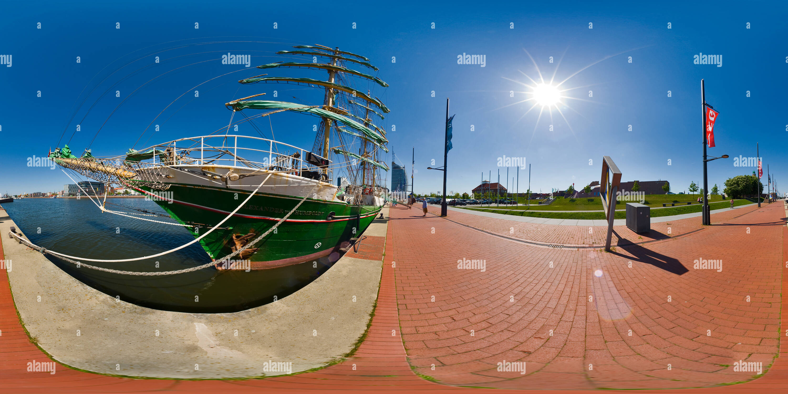 360 Grad Panorama Ansicht von Alexander von Humboldt Schiff