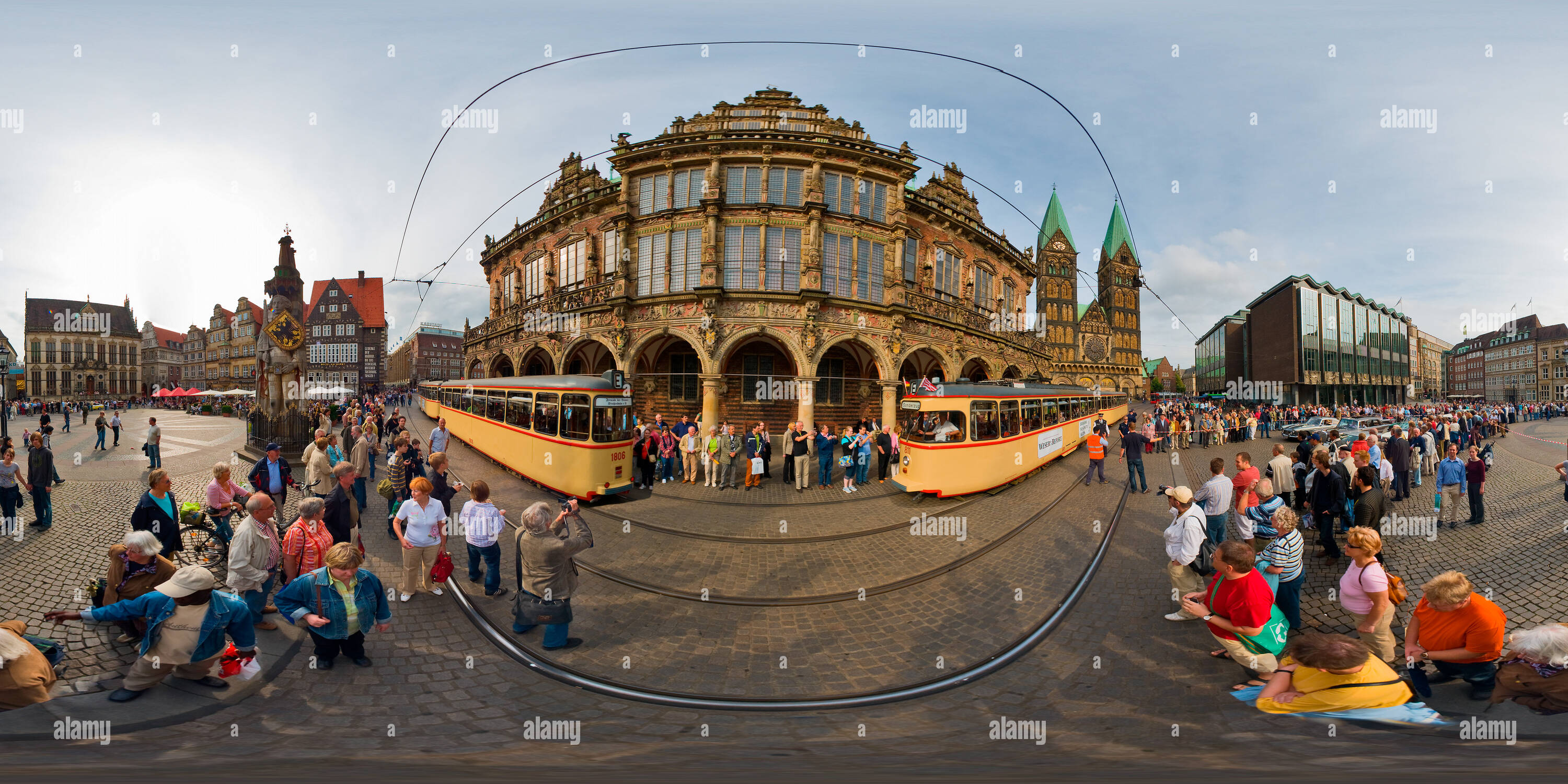 360 Grad Panorama Ansicht von Historische Fahrzeuge