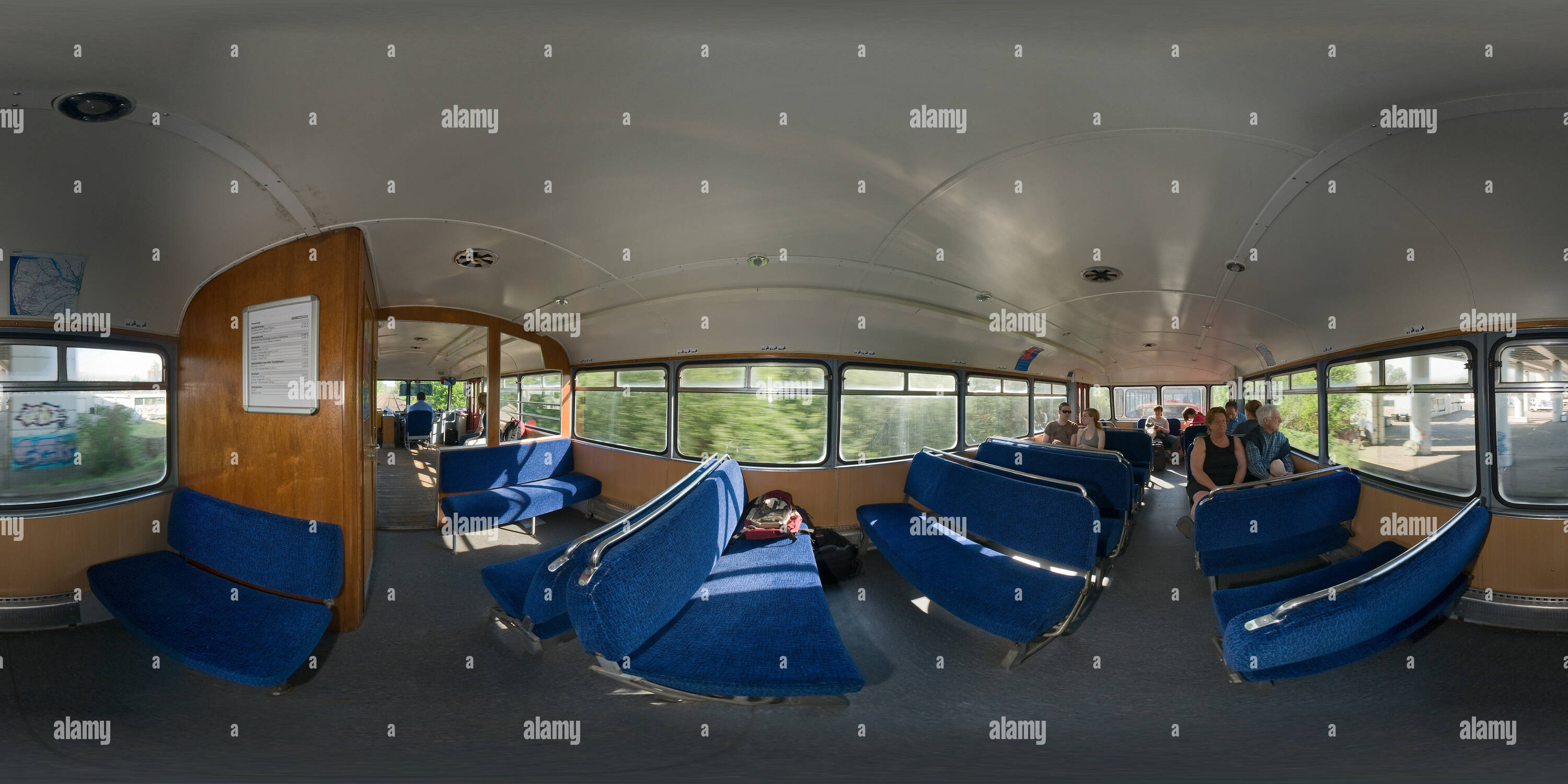 360 Grad Panorama Ansicht von Historischen Moorexpress