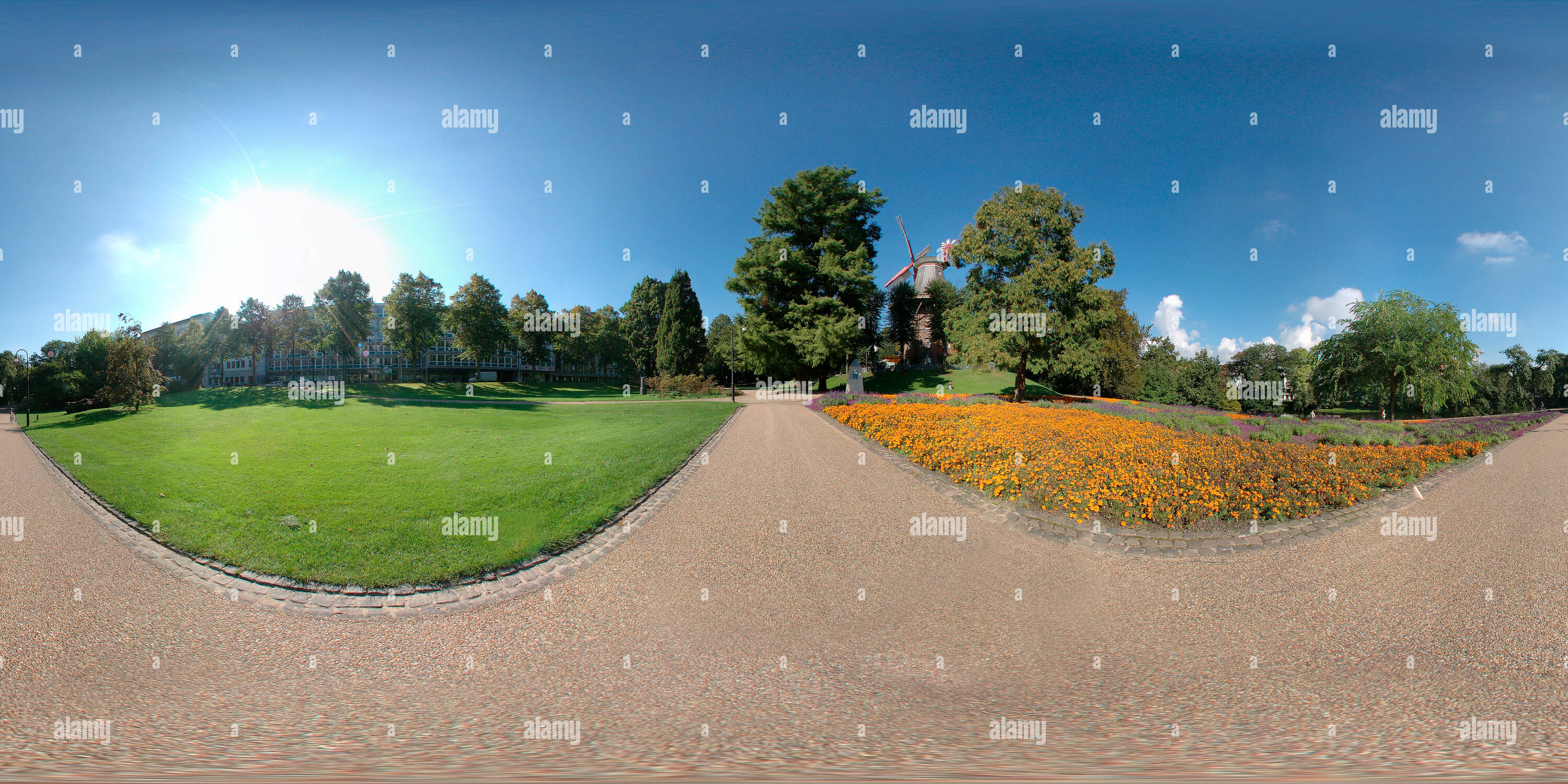 360 Grad Panorama Ansicht von Windmühle