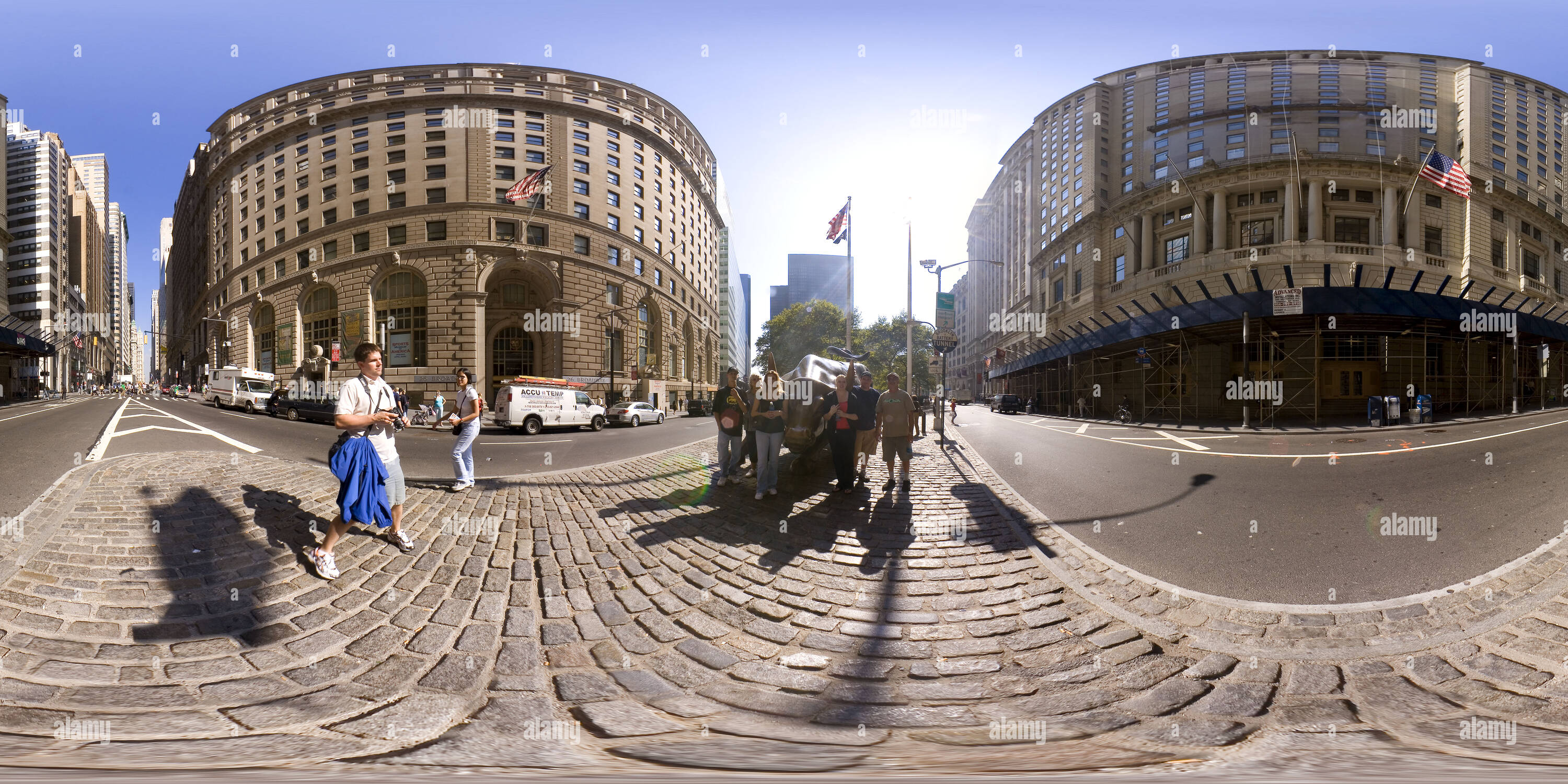 360 Grad Panorama Ansicht von Merrill Lynch Stier