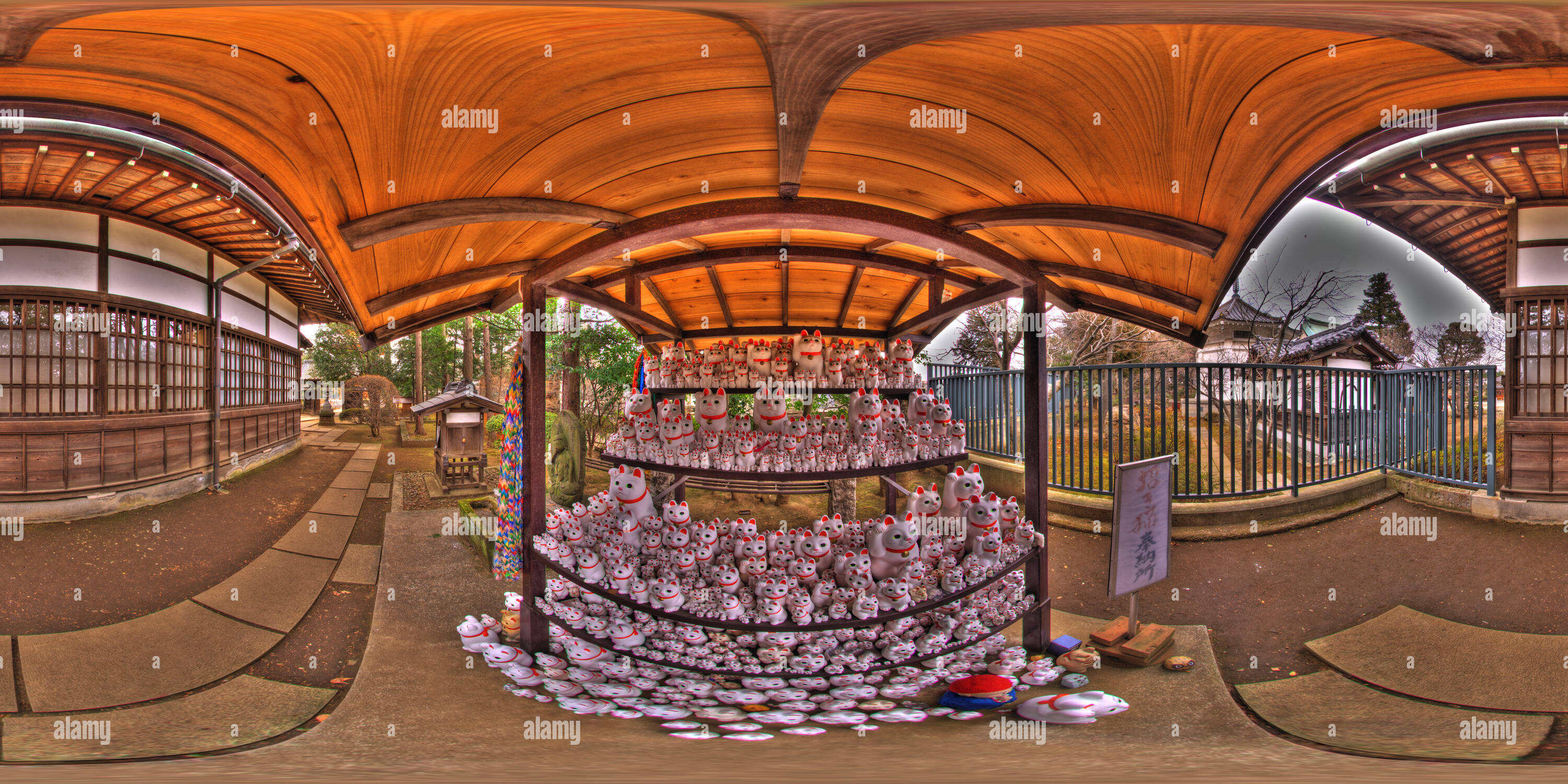 360 Grad Panorama Ansicht von Gotoku-ji