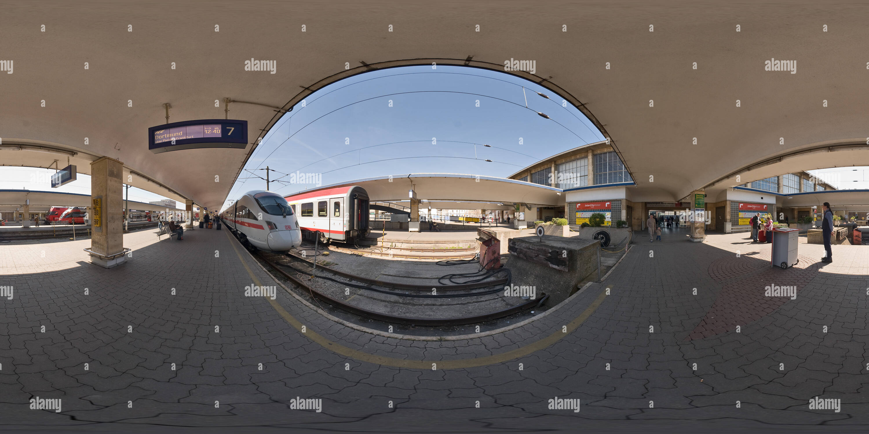 360 Grad Panorama Ansicht von Wien Westbahnhof