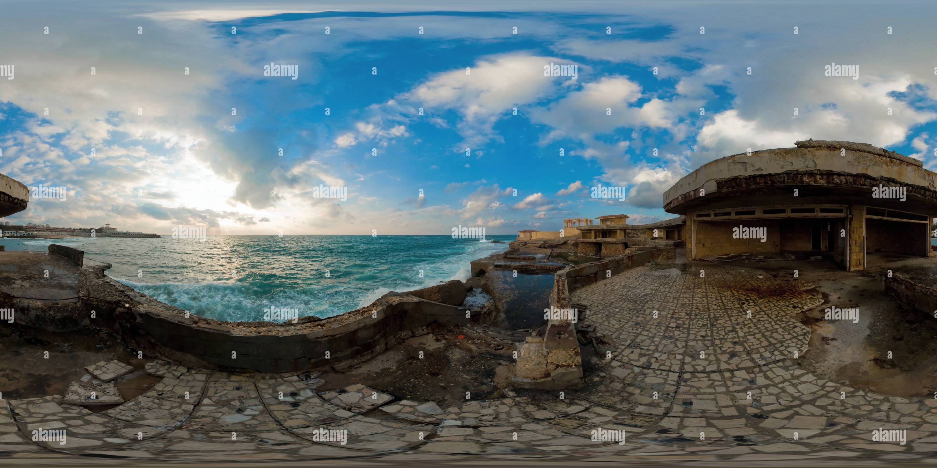 360 Grad Panorama Ansicht von Anwar Sadat "verlassen Chalet