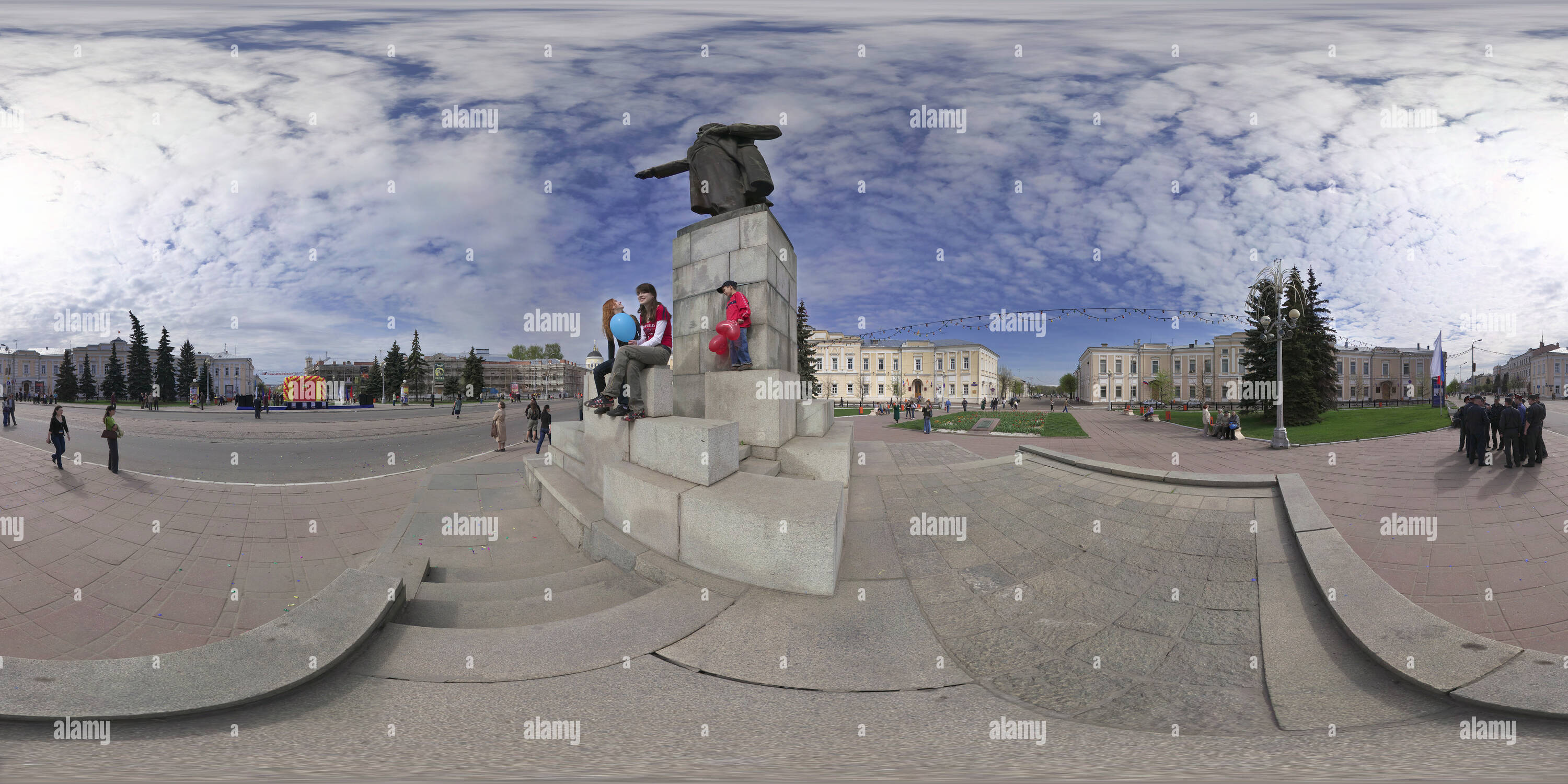 360 Grad Panorama Ansicht von Eine Statue von Lenin