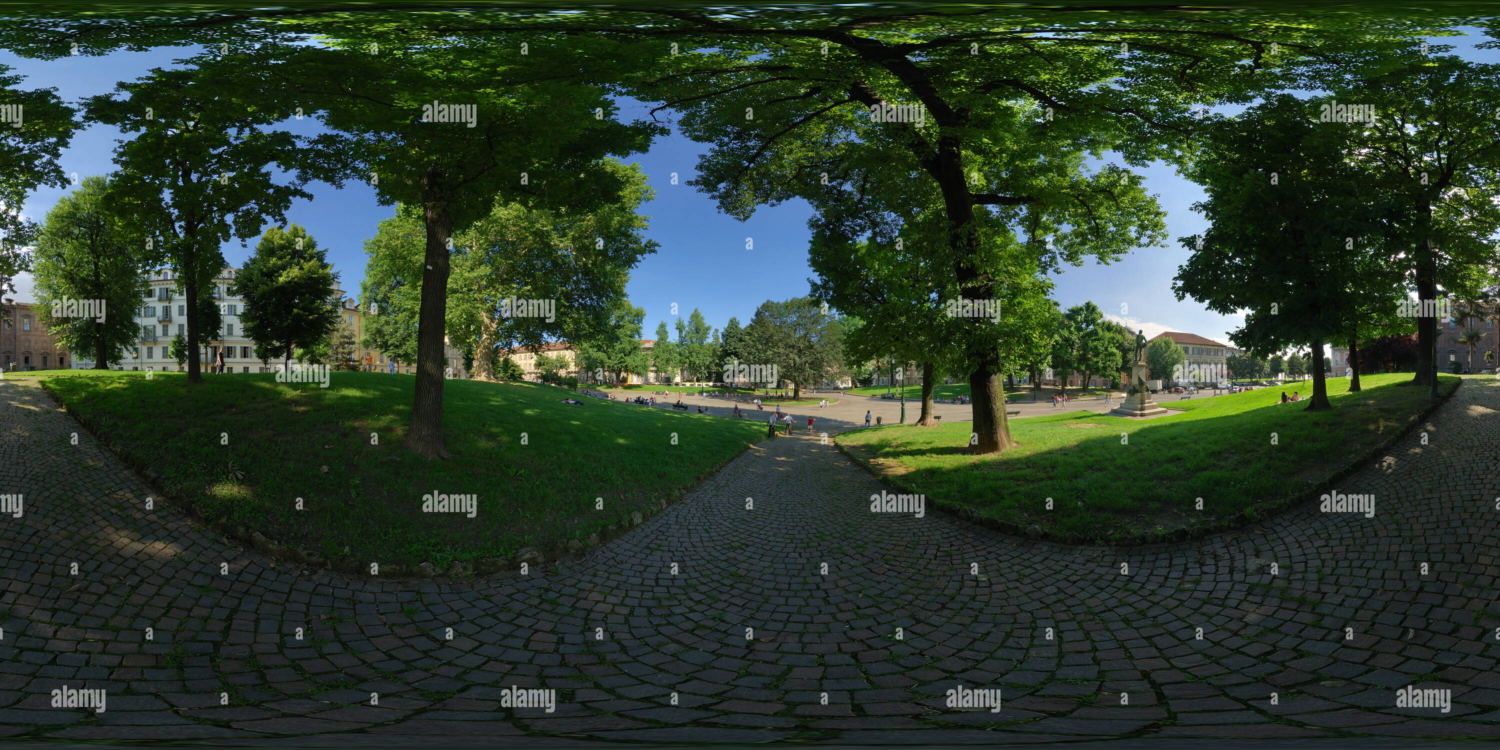 360 Grad Panorama Ansicht von Die Piazza Cavour