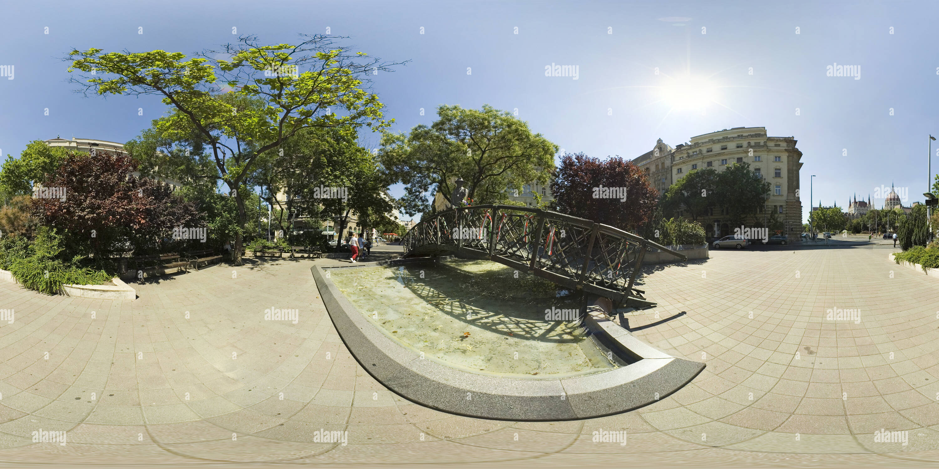 360 Grad Panorama Ansicht von Denkmal von Imre Nagy