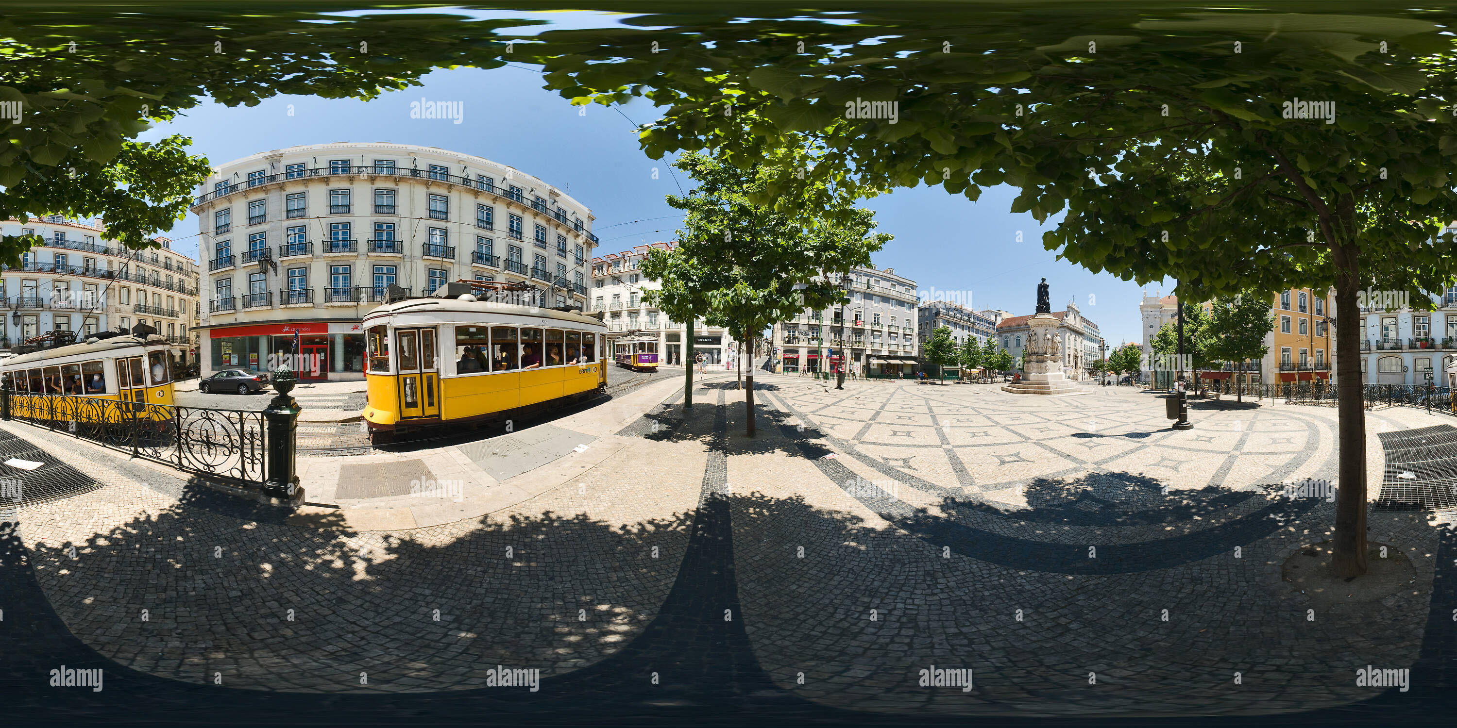 360 Grad Panorama Ansicht von Praça Luis De Camões