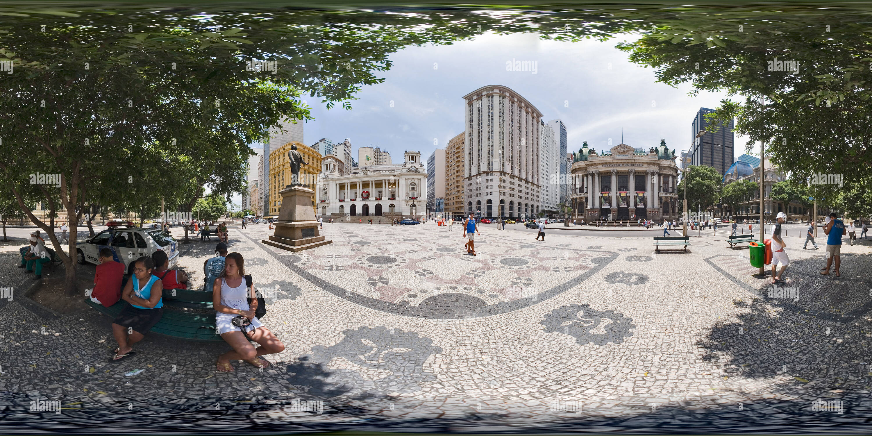 360 Grad Panorama Ansicht von Die Innenstadt von Rio Cinelandia