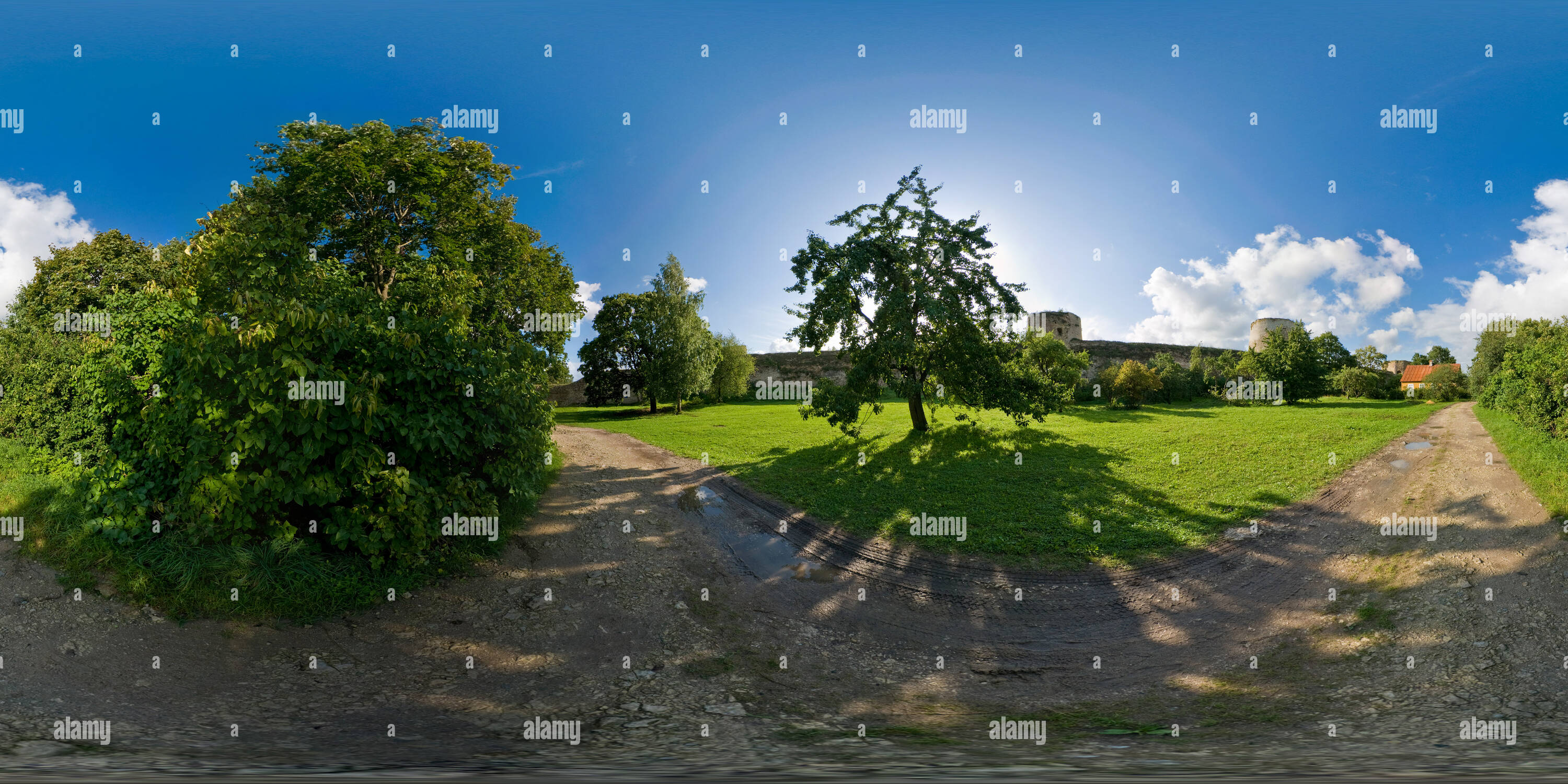 360 Grad Panorama Ansicht von Izborsk