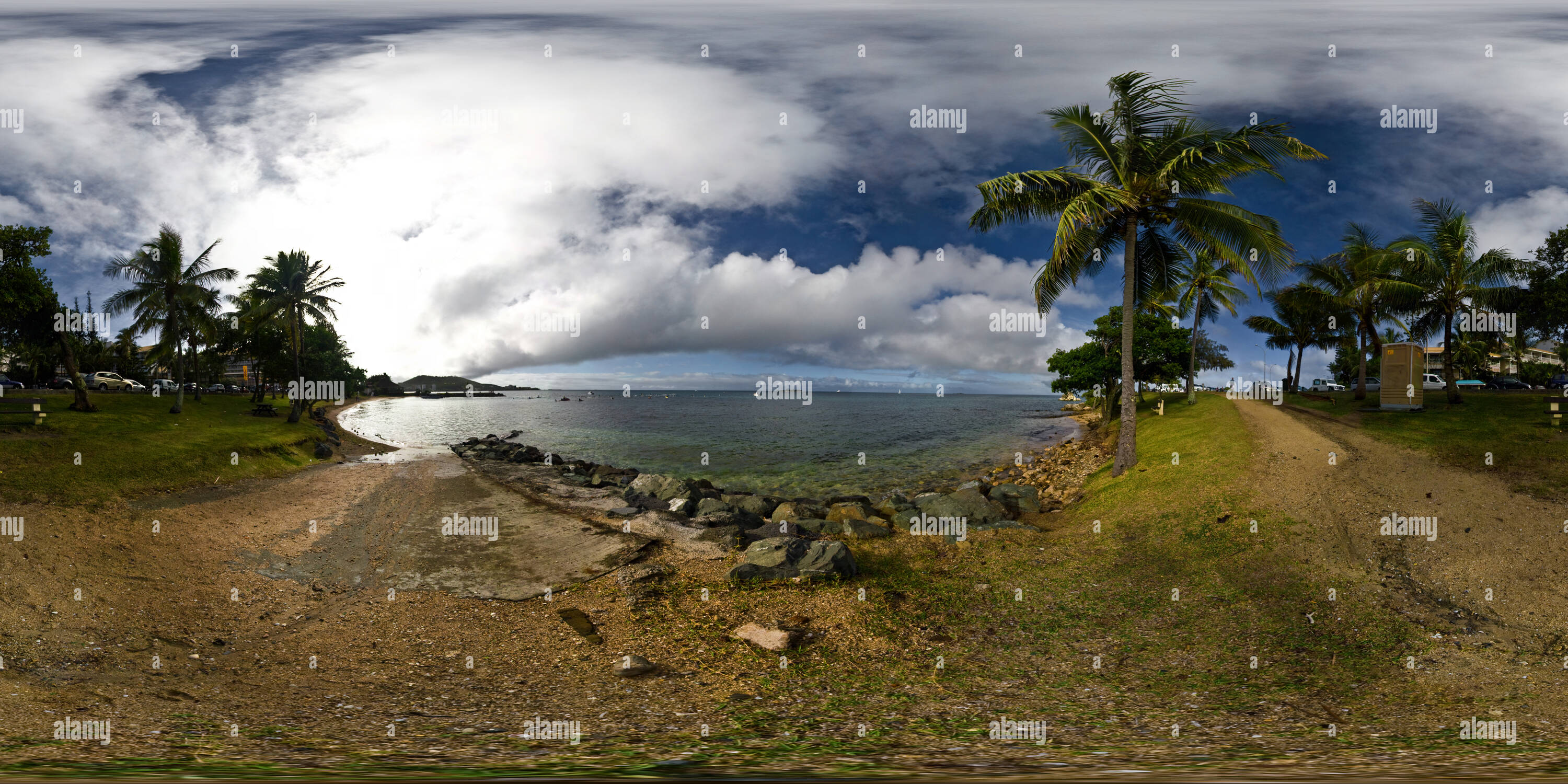 360 Grad Panorama Ansicht von Noumea: Anse Vata Bay