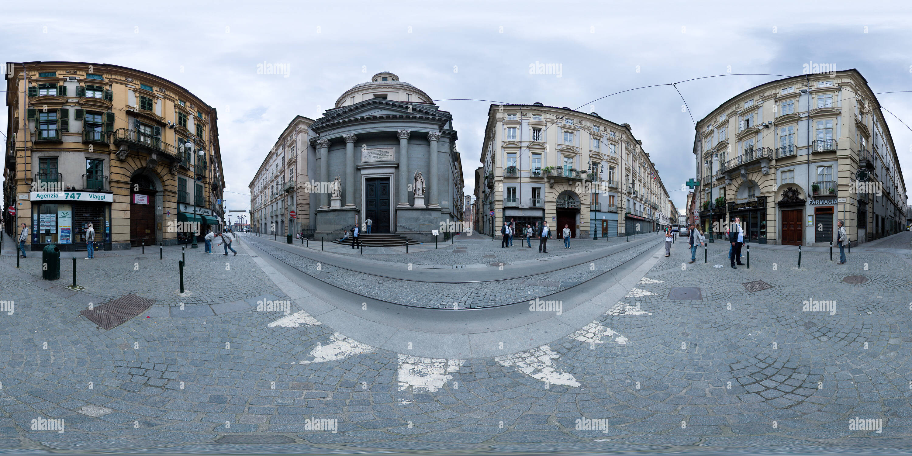 360 Grad Panorama Ansicht von Die Piazzetta della Basilica