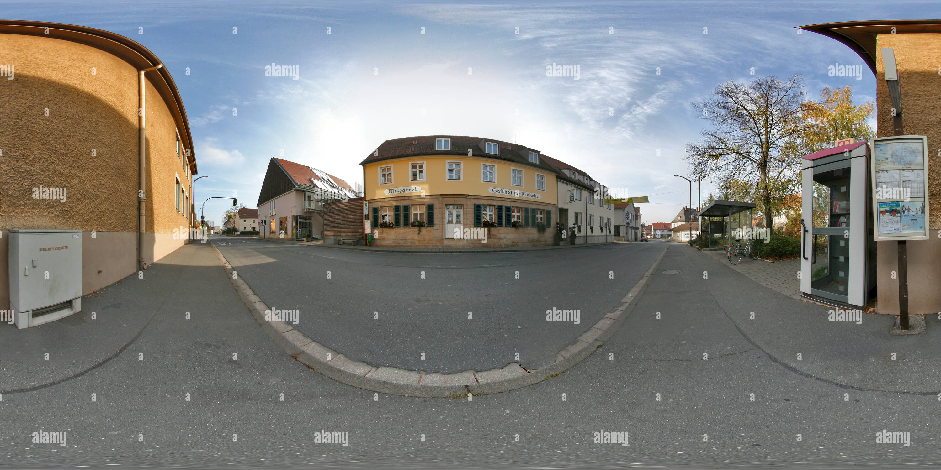 360 Grad Panorama Ansicht von Gasthof und Metzgerei Zur Einkehr