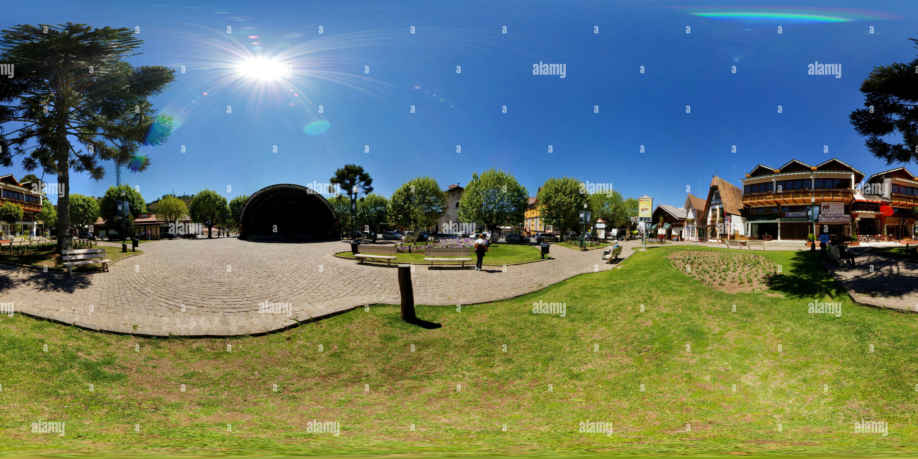 360 Grad Panorama Ansicht von Praca Sao Benedito