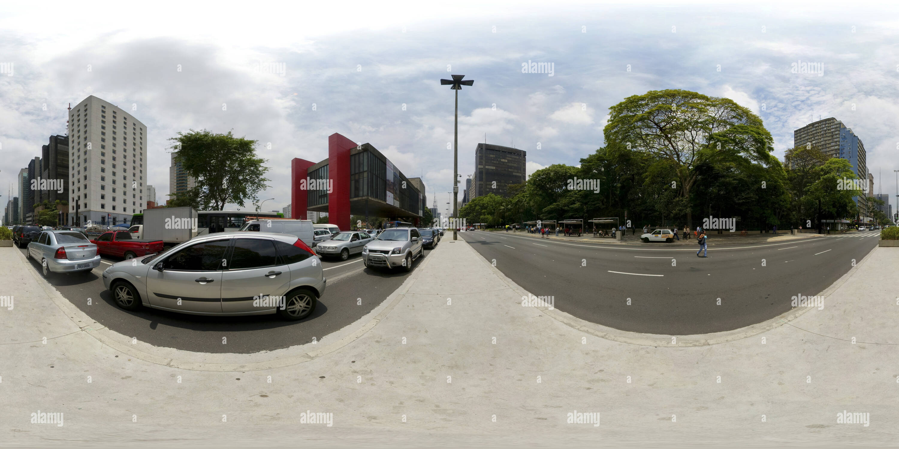 360 Grad Panorama Ansicht von Av Paulista