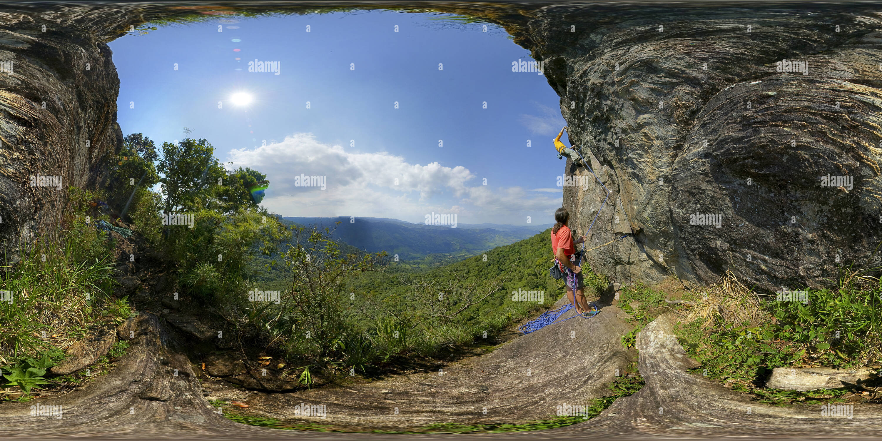 360 °-Ansicht auf Pedra do Bau (Stein der Bau), route Huhn &amp; Salat ...
