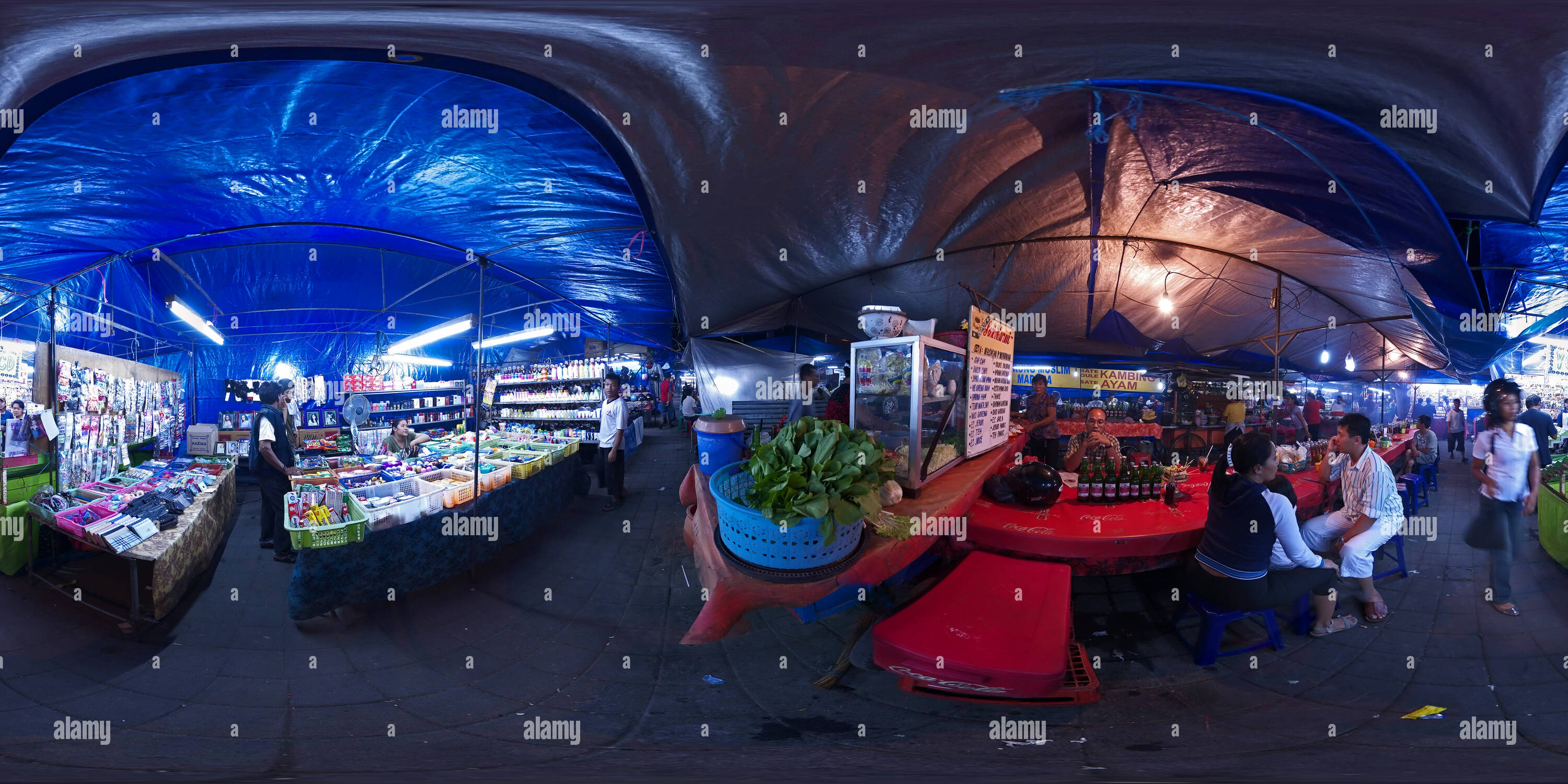 360 Grad Panorama Ansicht von Kreneng Markt