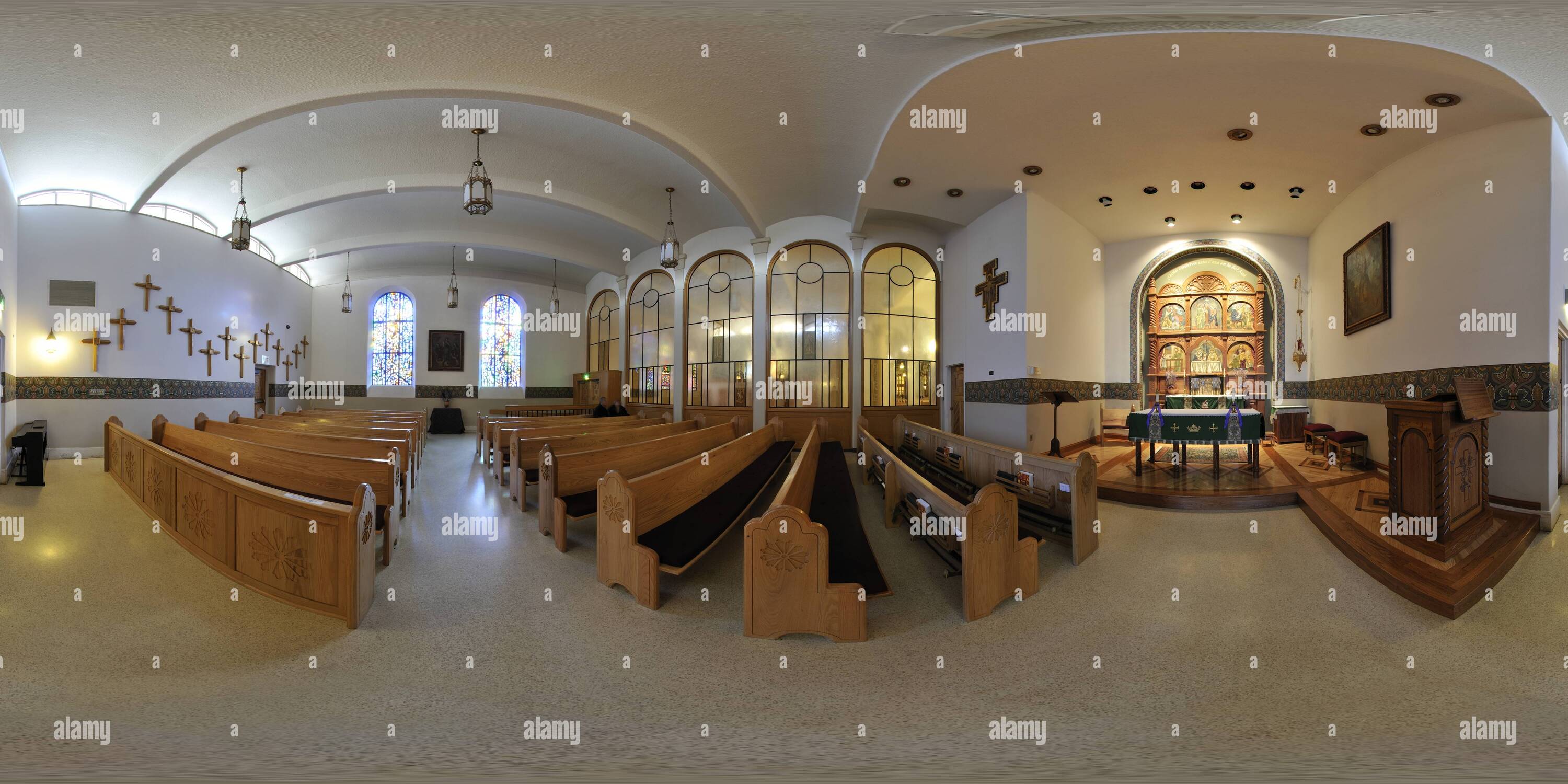 360 Grad Panorama Ansicht von Hl. Franz Asisi Basilika