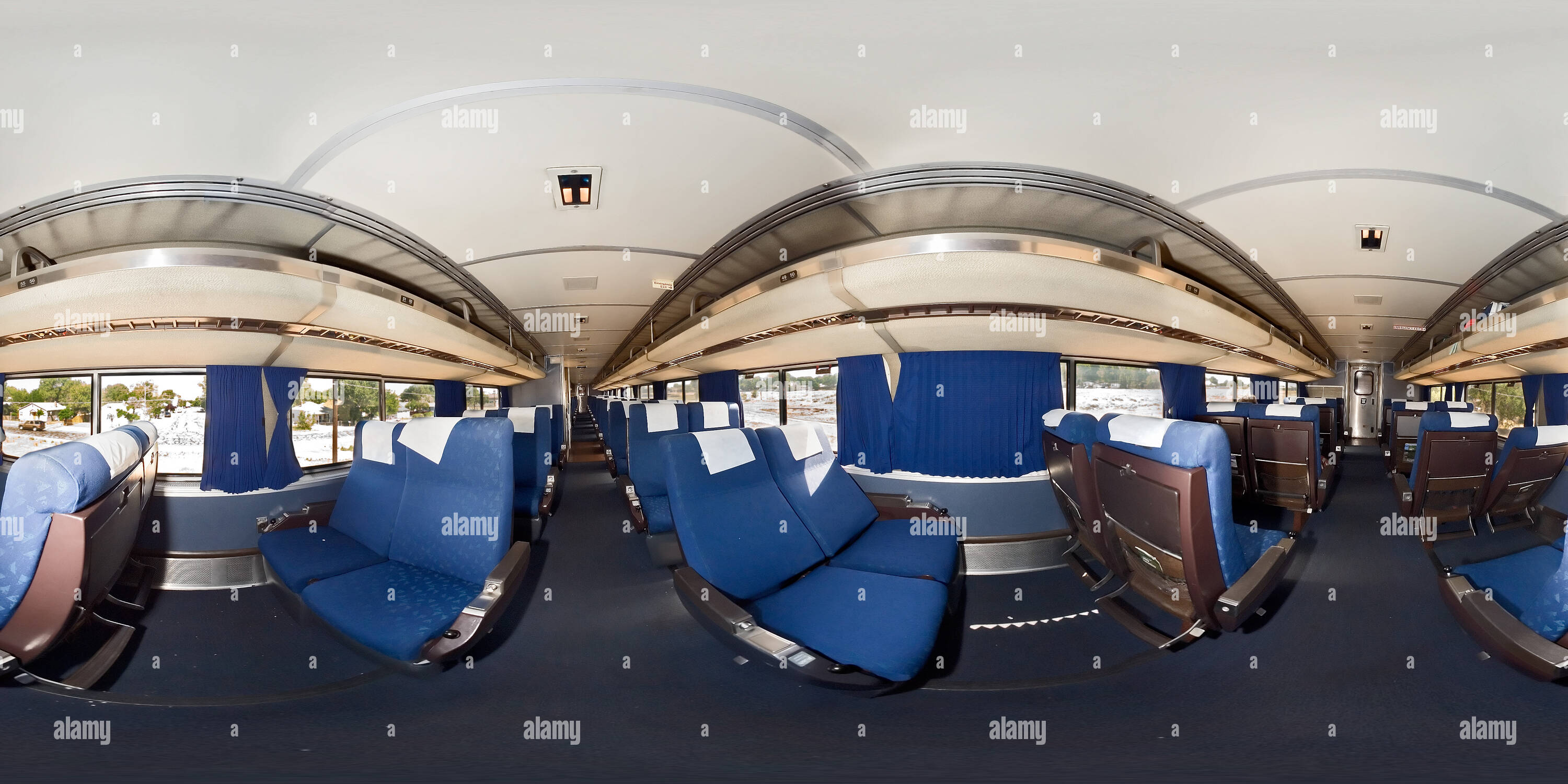 360 Grad Panorama Ansicht von Amtrak Trainer