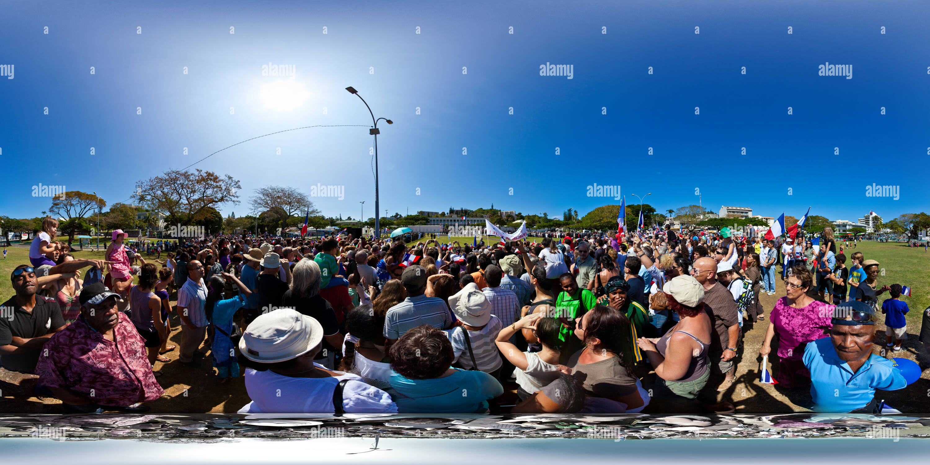 360 Grad Panorama Ansicht von Discours de Nicolas Sarkozy à Nouméa