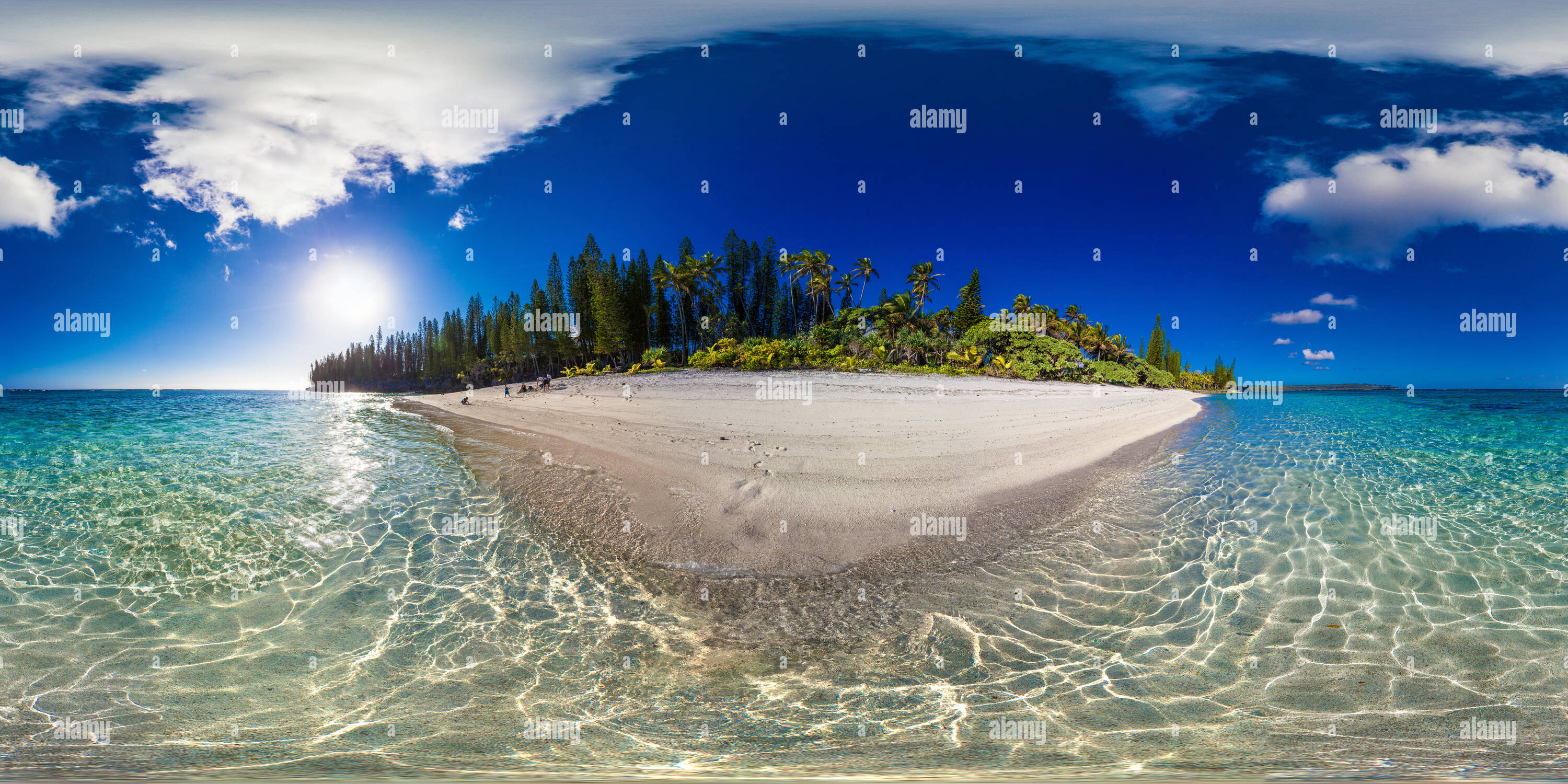 360 Grad Panorama Ansicht von Wabao Strand