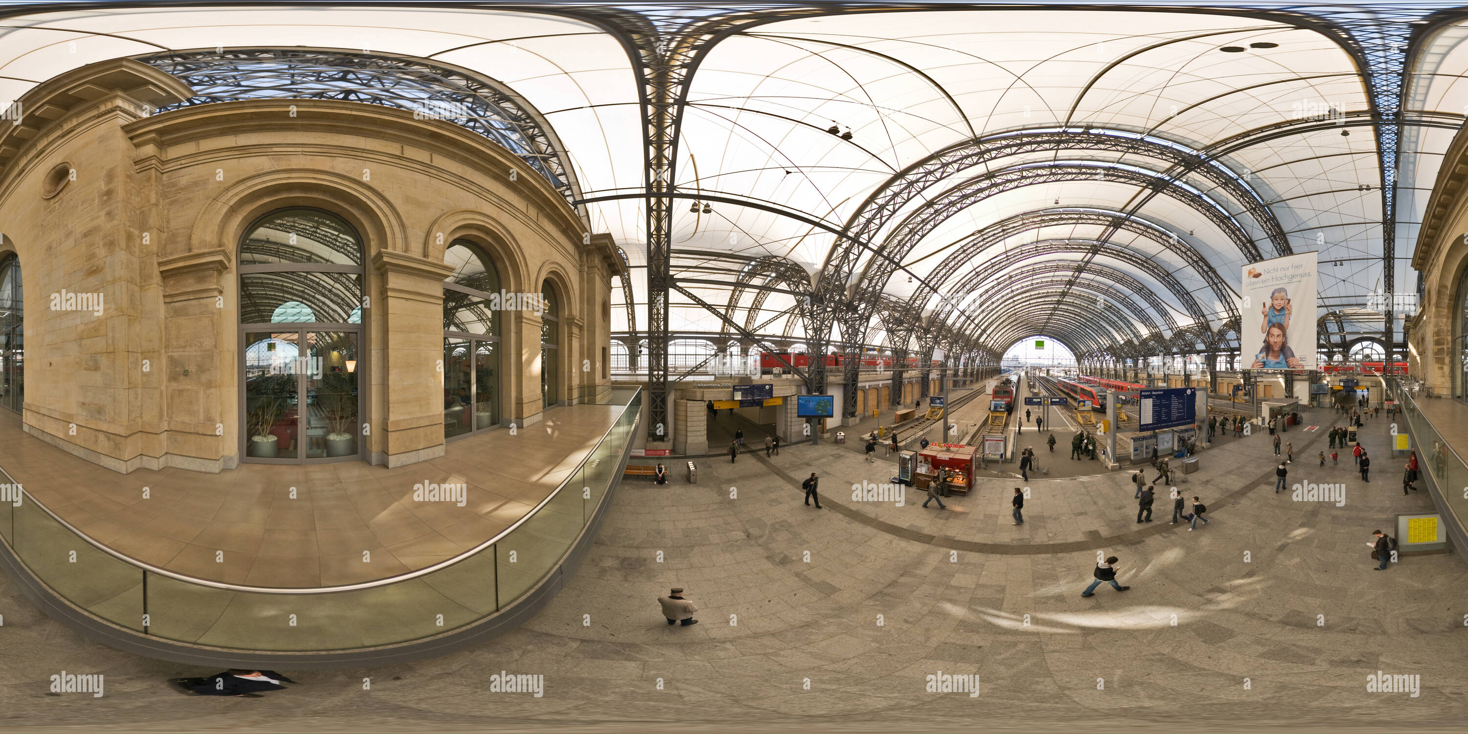 360 Grad Panorama Ansicht von Dresden Hbf